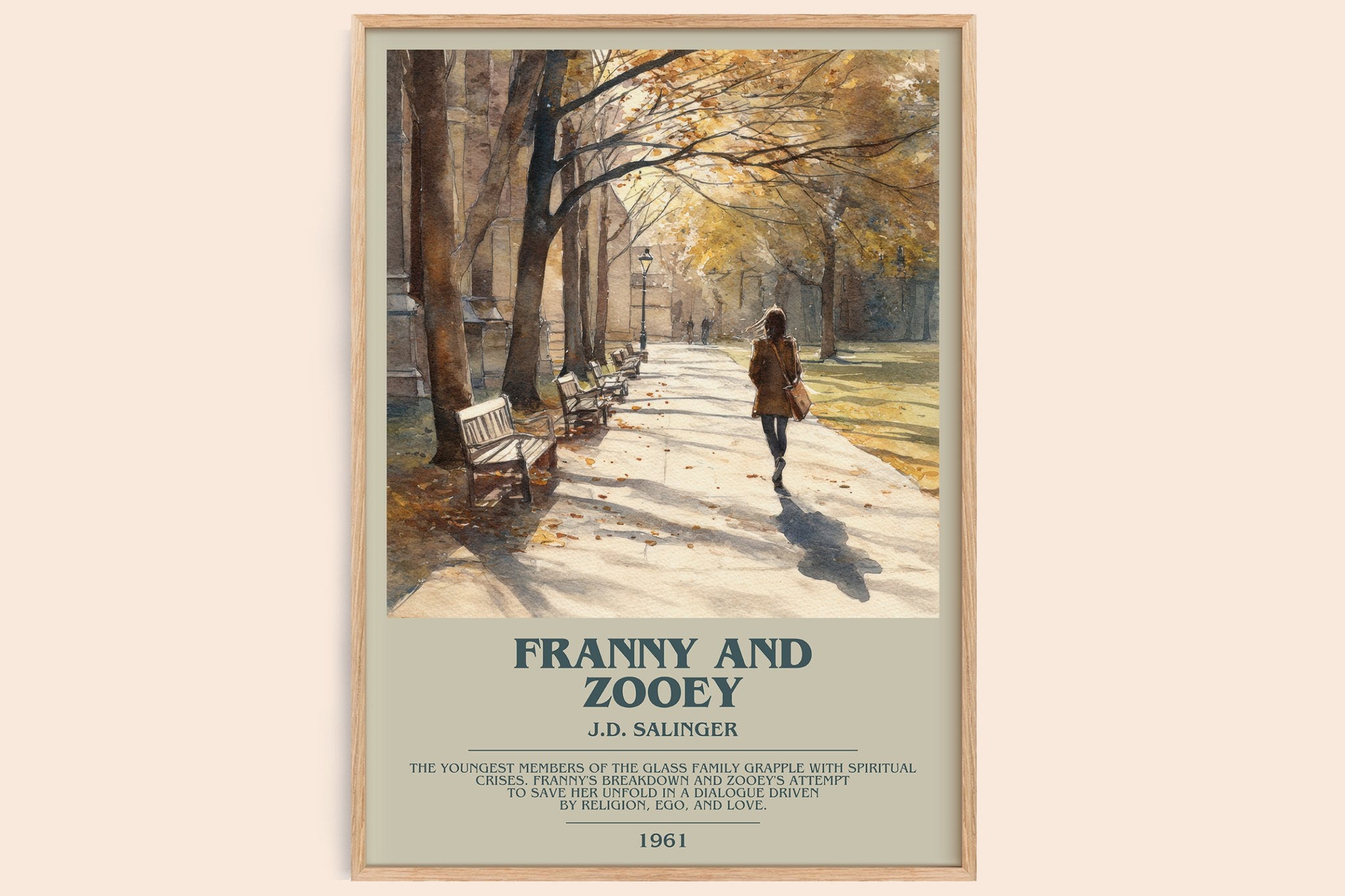Franny and Zooey Bookish Wall Art by J.D. Salinger