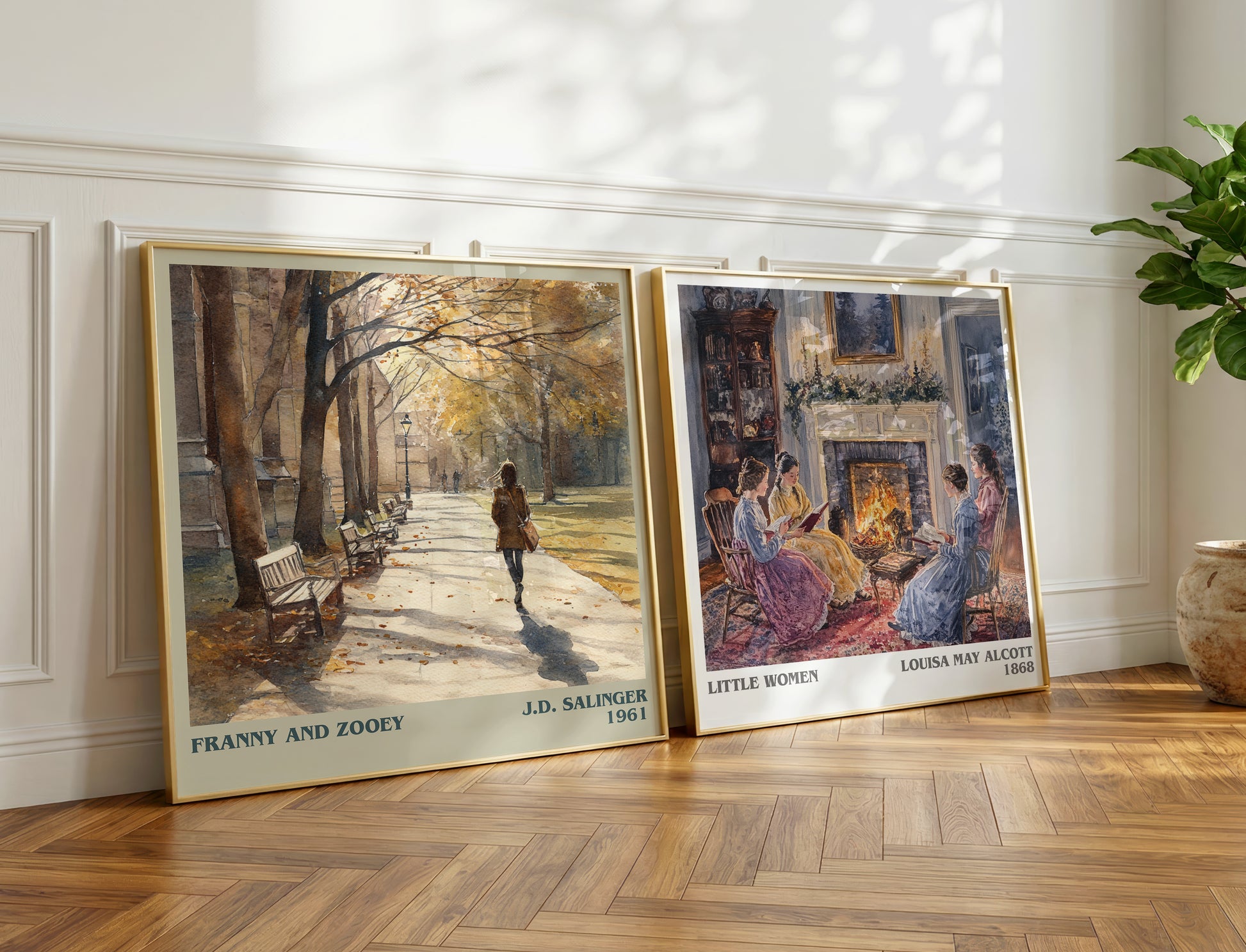 Franny and Zooey book poster packaging – museum-quality print rolled in protective tube