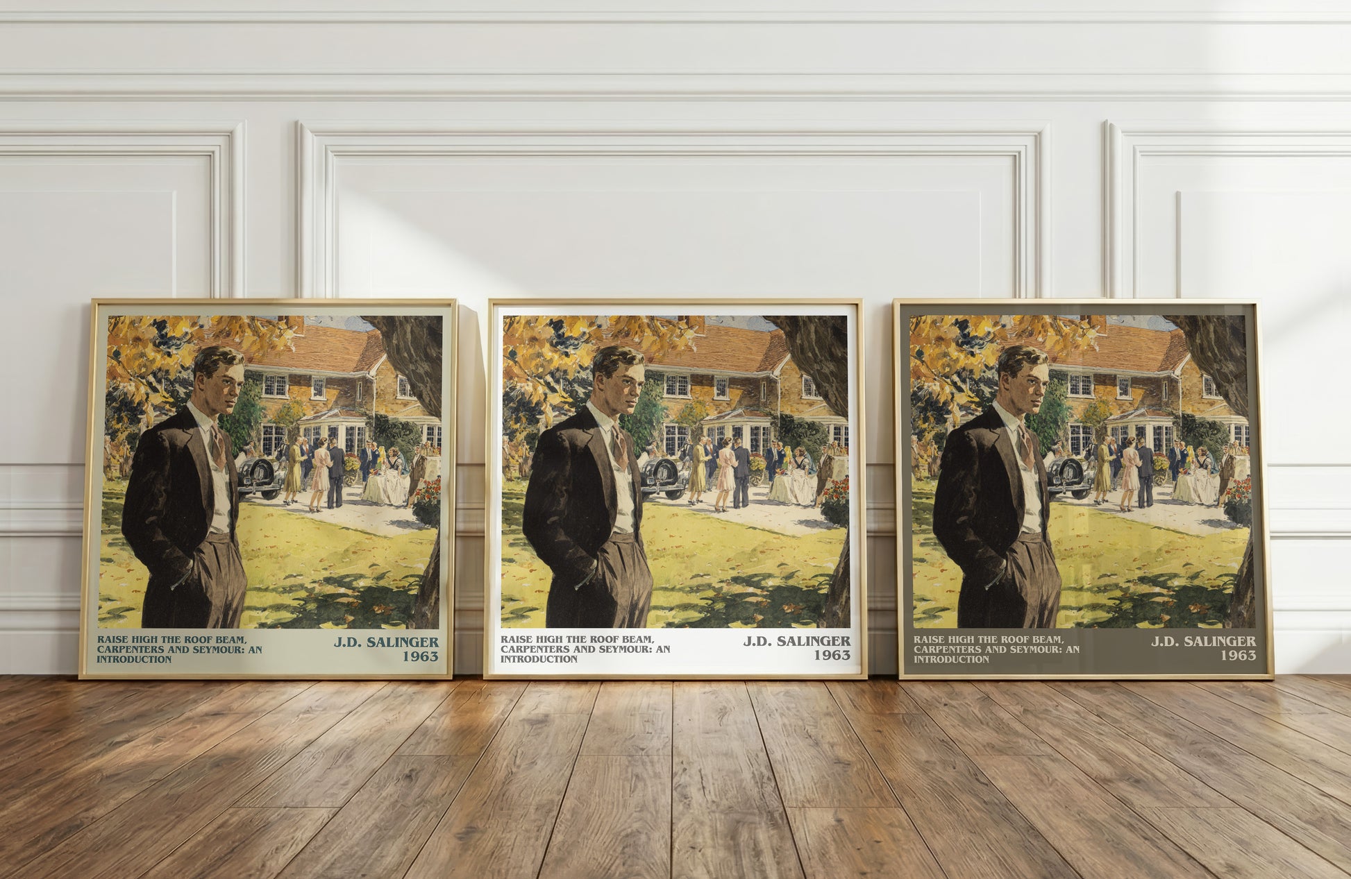 Raise High the Roof Beam, Carpenters and Seymour: An Introduction literary art print colour and style options – J.D.