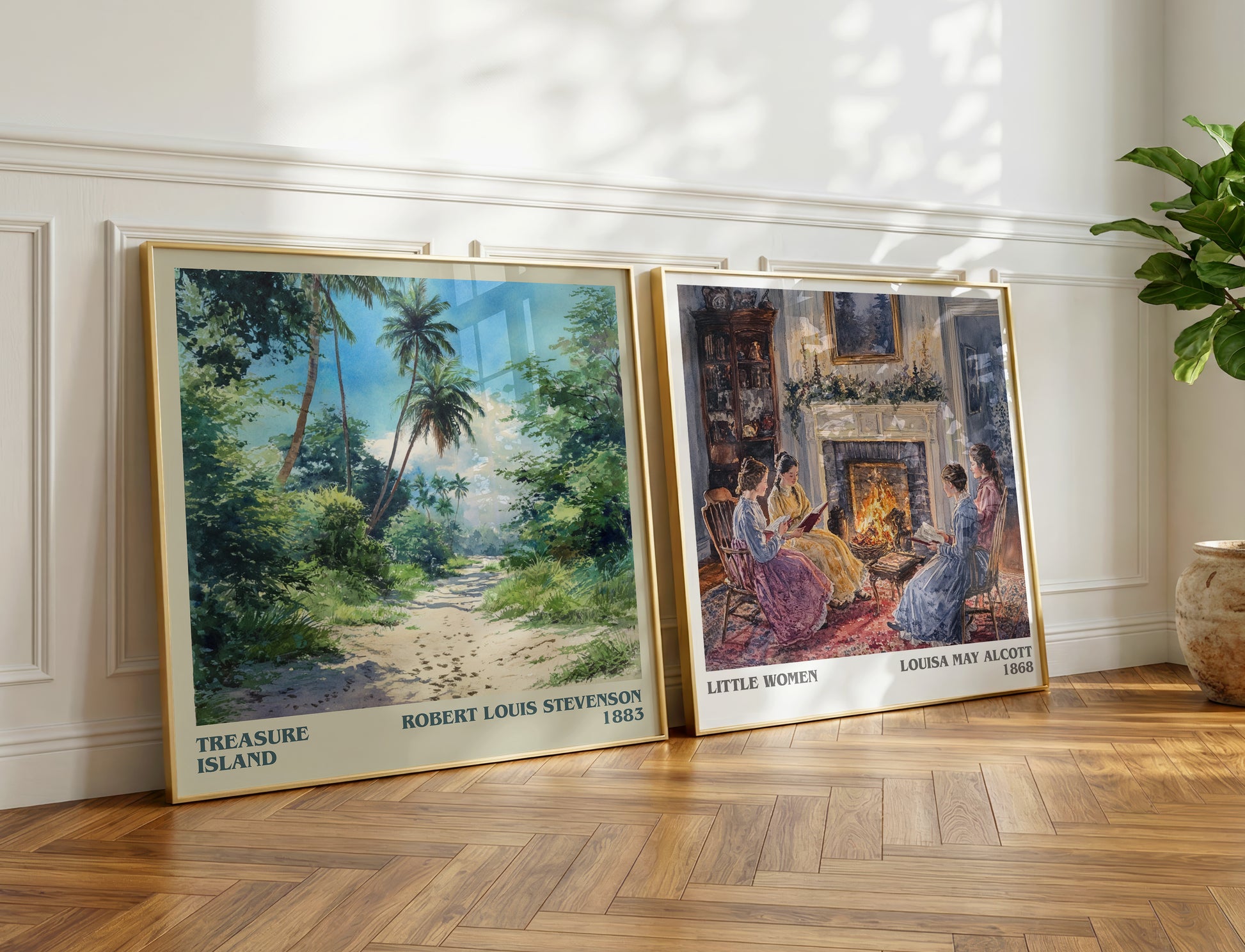 Treasure Island book poster packaging – museum-quality print rolled in protective tube