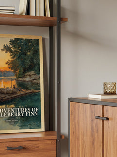 The Adventures Of Huckleberry Finn book watercolour illustration paper finish options – matte satin gloss