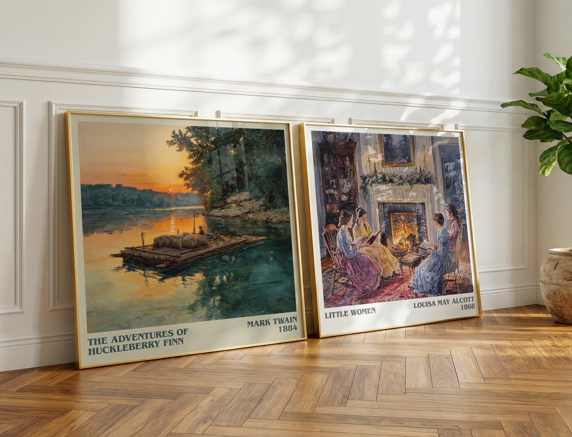 The Adventures of Huckleberry Finn book poster packaging – museum-quality print rolled in protective tube