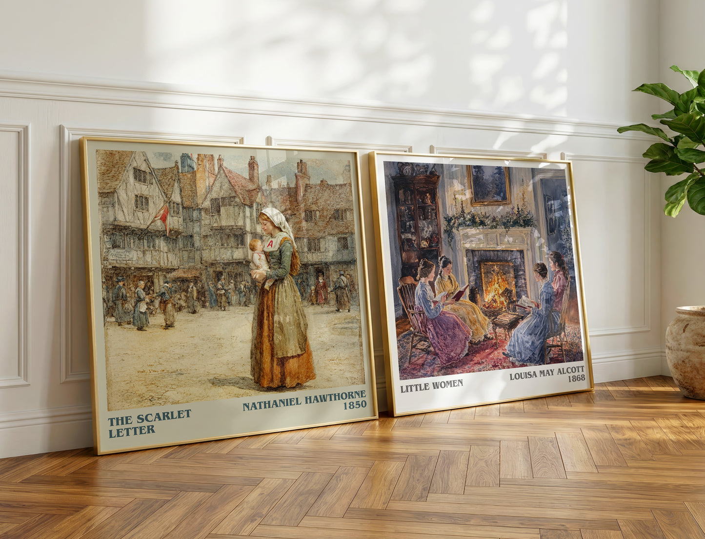 The Scarlet Letter book poster packaging – museum-quality print rolled in protective tube