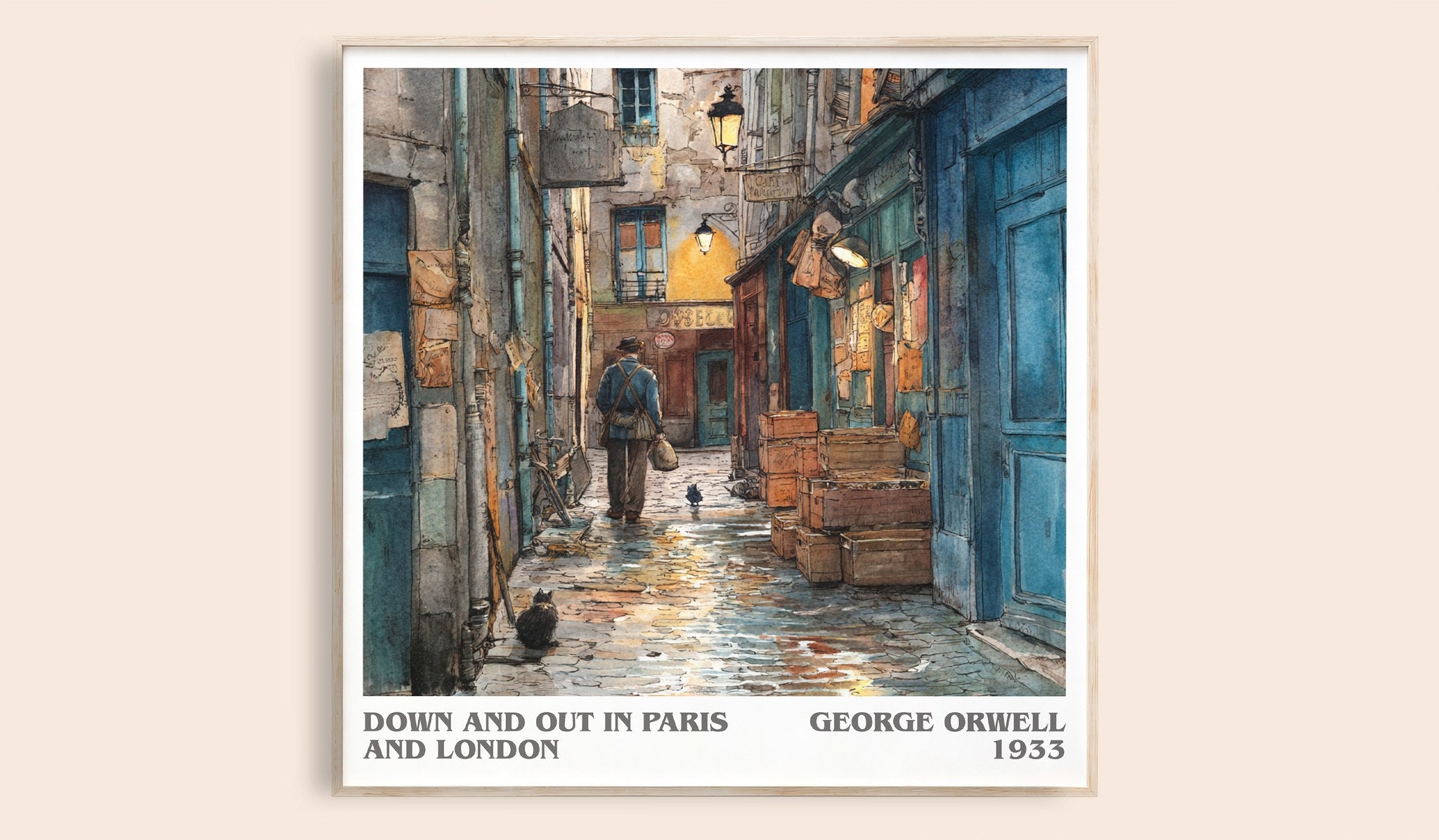 Down And Out In Paris And London Literary Art Print by George Orwell
