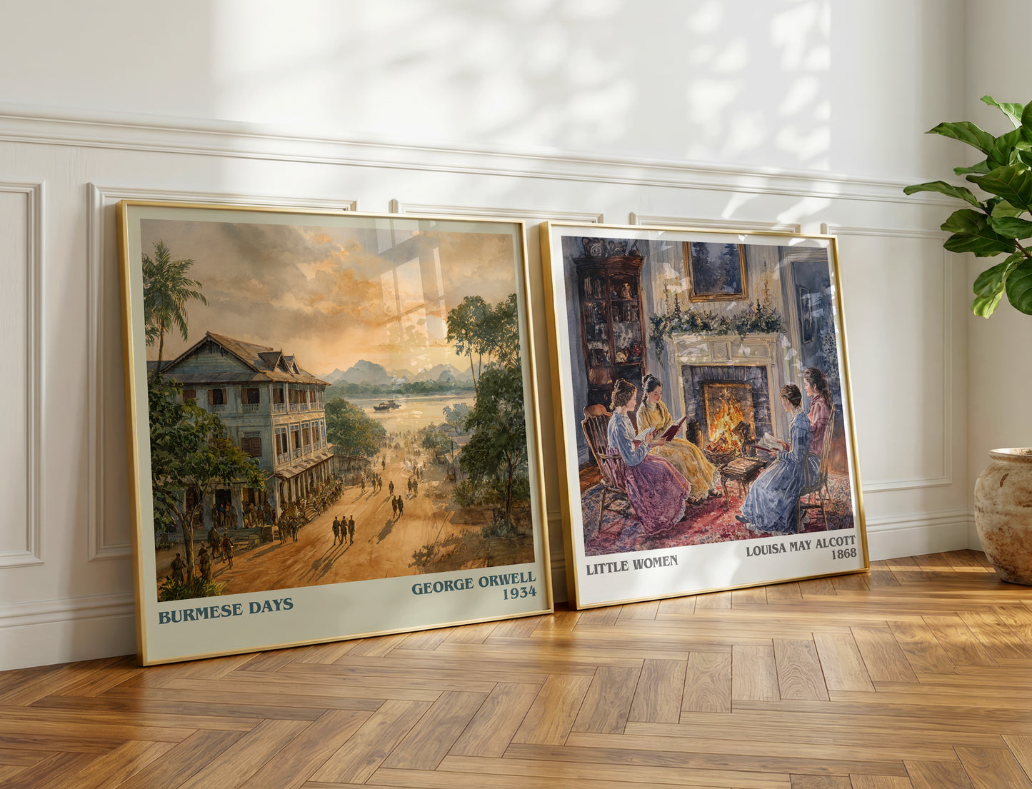 Burmese Days book poster packaging – museum-quality print rolled in protective tube