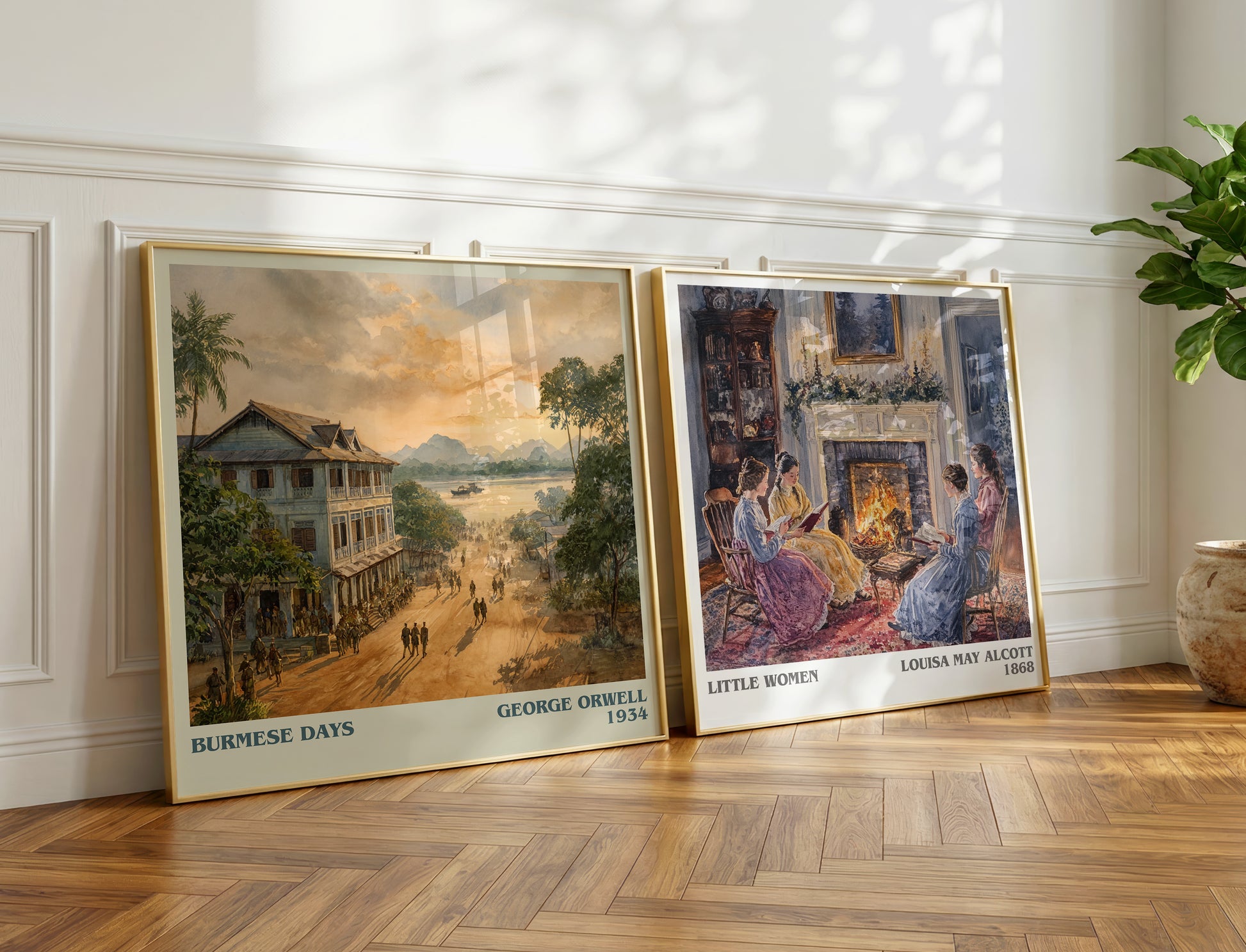 Burmese Days book poster packaging – museum-quality print rolled in protective tube