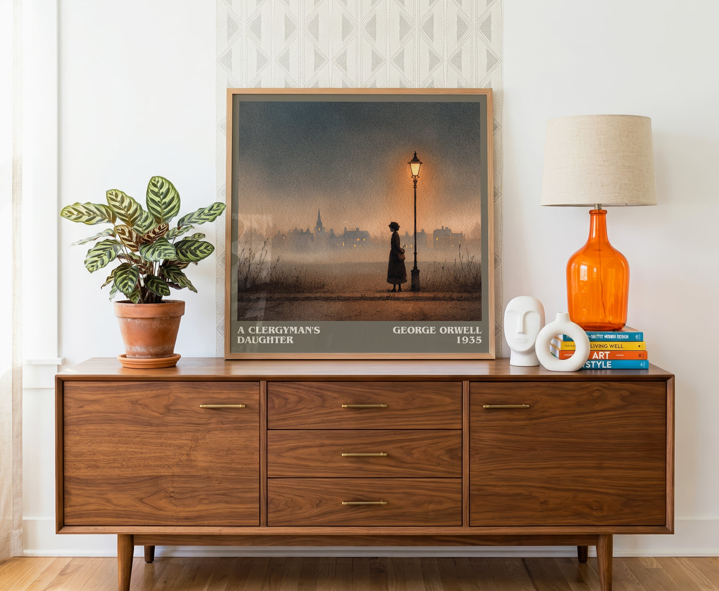 A Clergyman's Daughter literary poster paired in gallery wall – literary art prints
