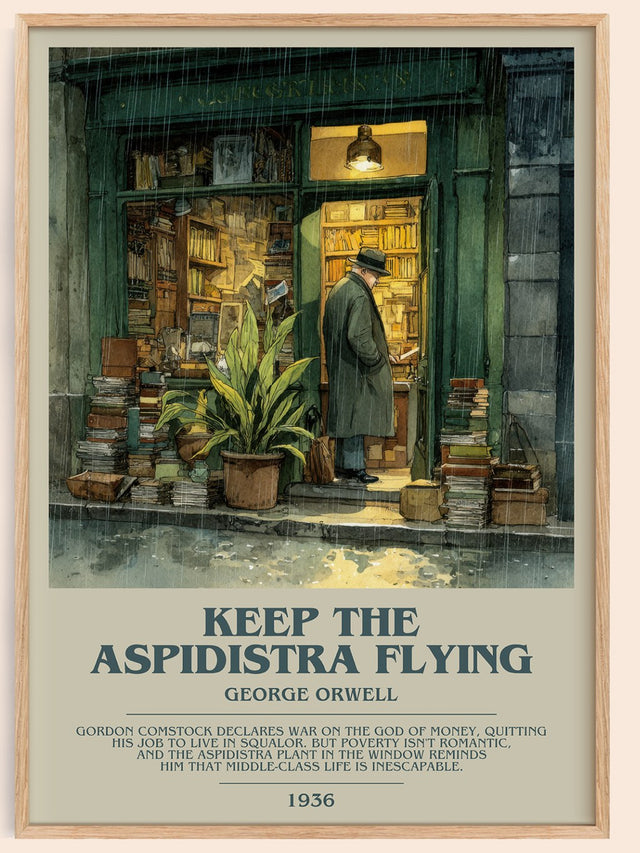 Keep the Aspidistra Flying Bookish Wall Art by George Orwell