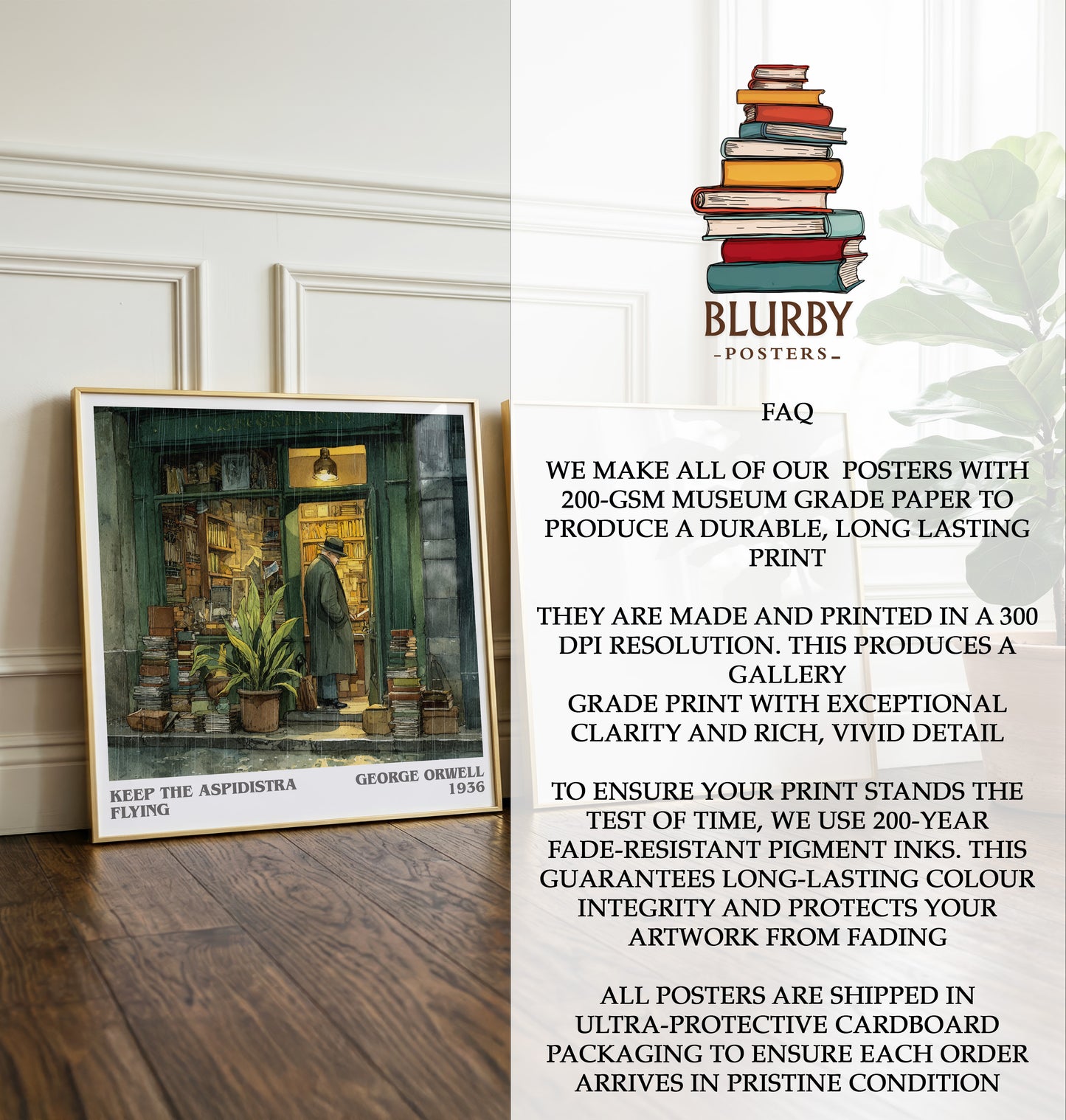 Keep the Aspidistra Flying Literary Art Print by George Orwell