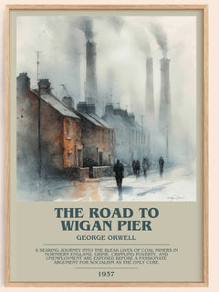 The Road to Wigan Pier Bookish Wall Art by George Orwell