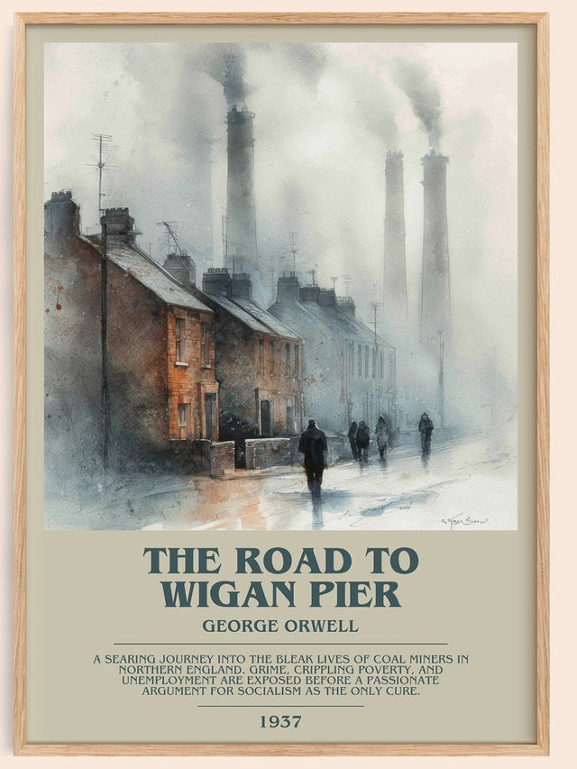 The Road to Wigan Pier Bookish Wall Art by George Orwell