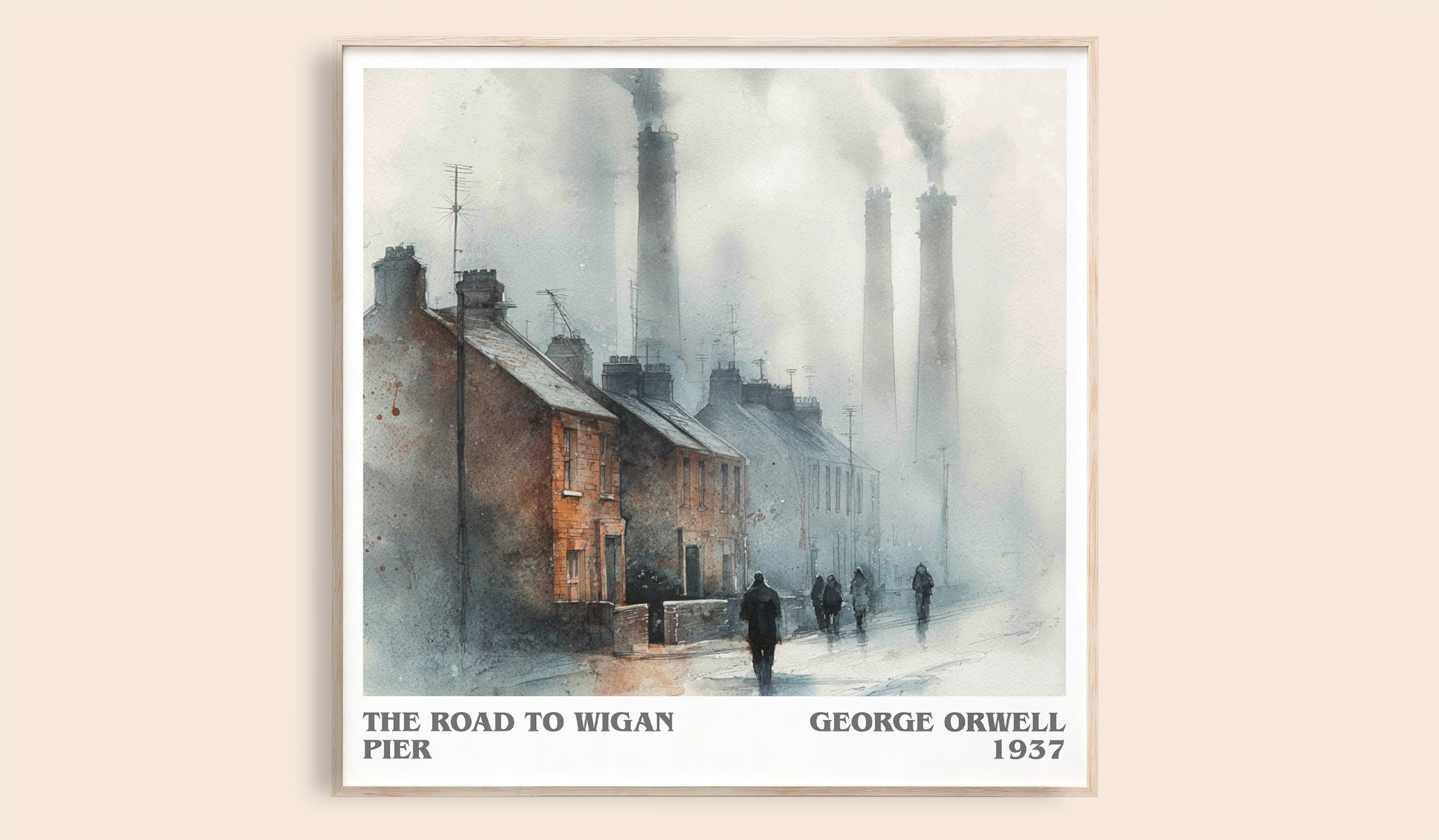 The Road to Wigan Pier Literary Art Print by George Orwell