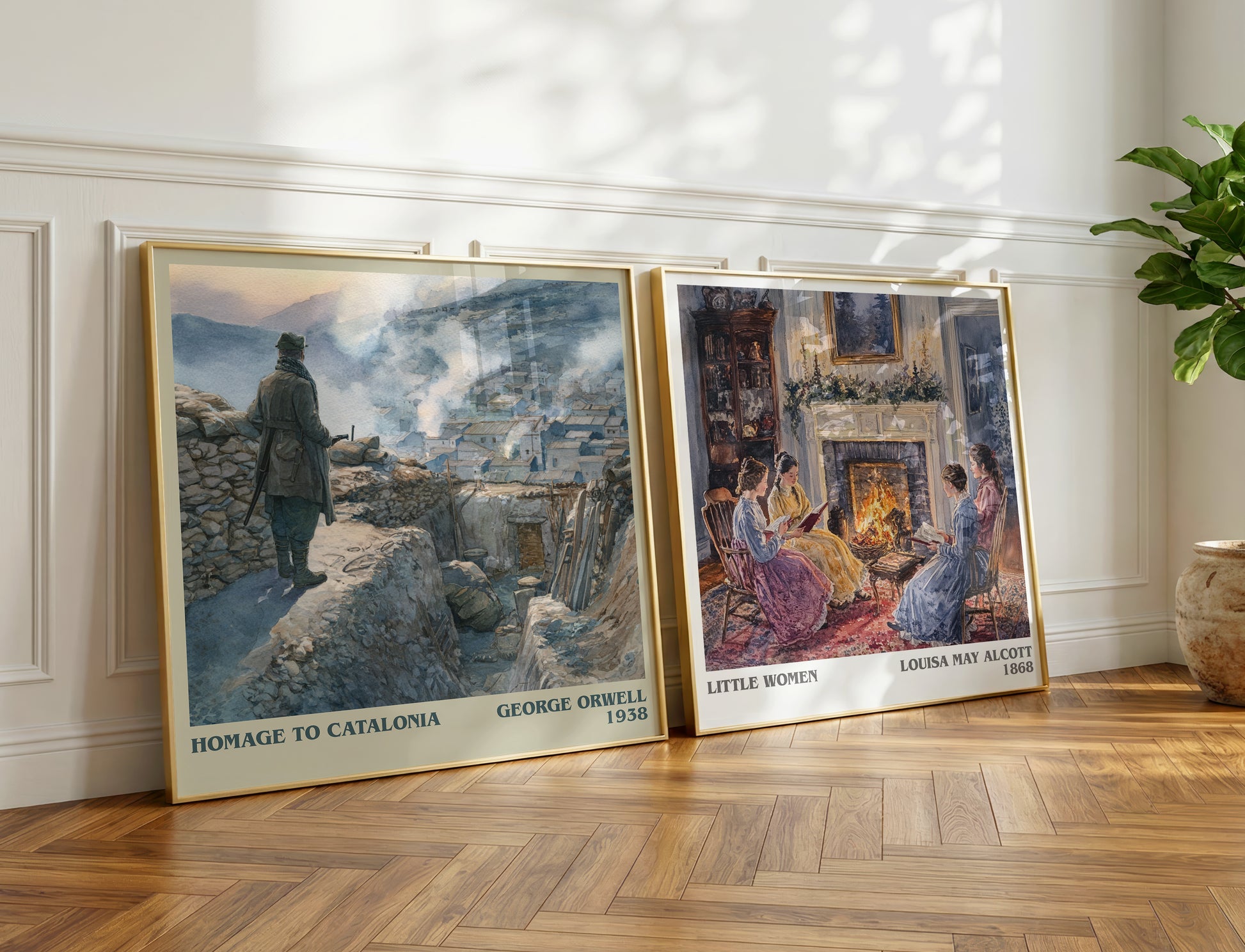 Homage to Catalonia book poster packaging – museum-quality print rolled in protective tube