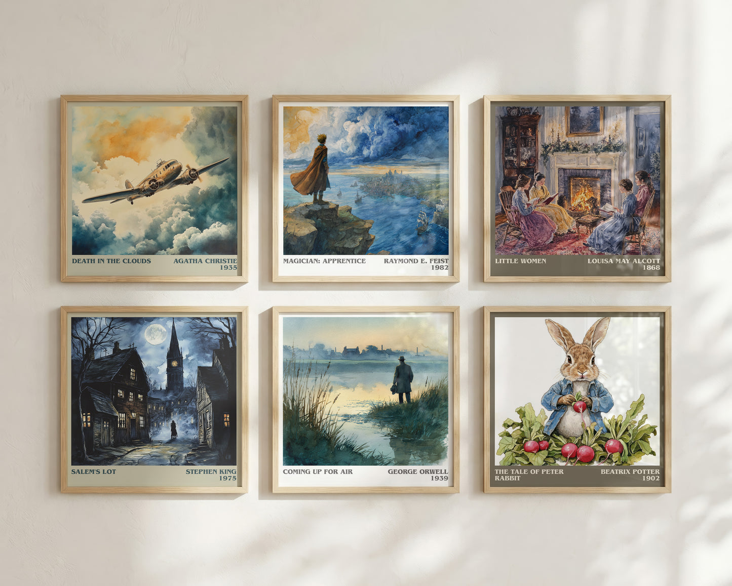 Coming Up for Air literary book poster framed on wall – non fiction wall art