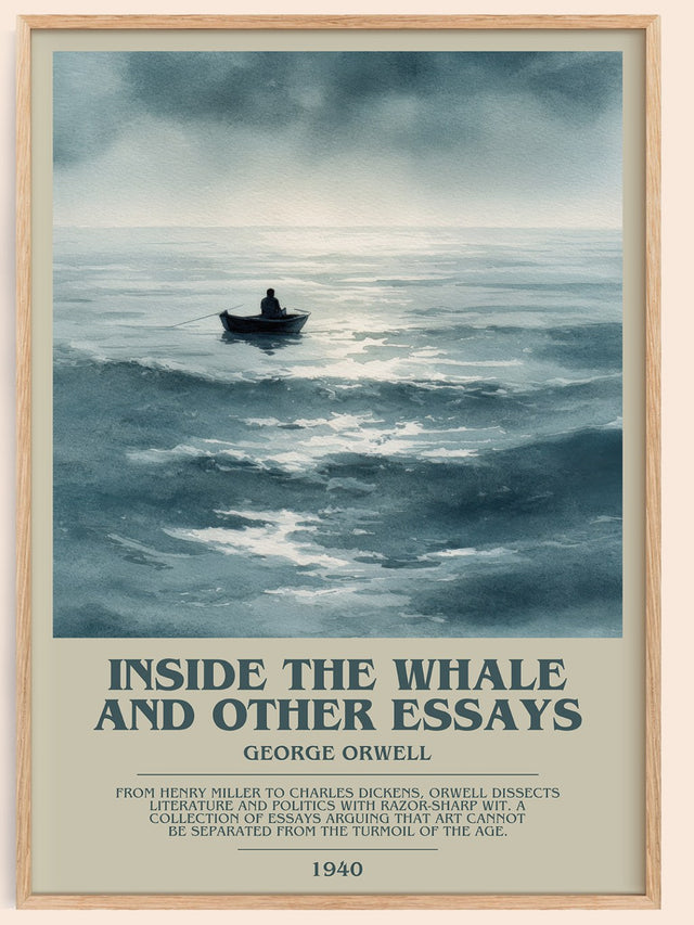 Inside the Whale and Other Essays Bookish Wall Art by George Orwell