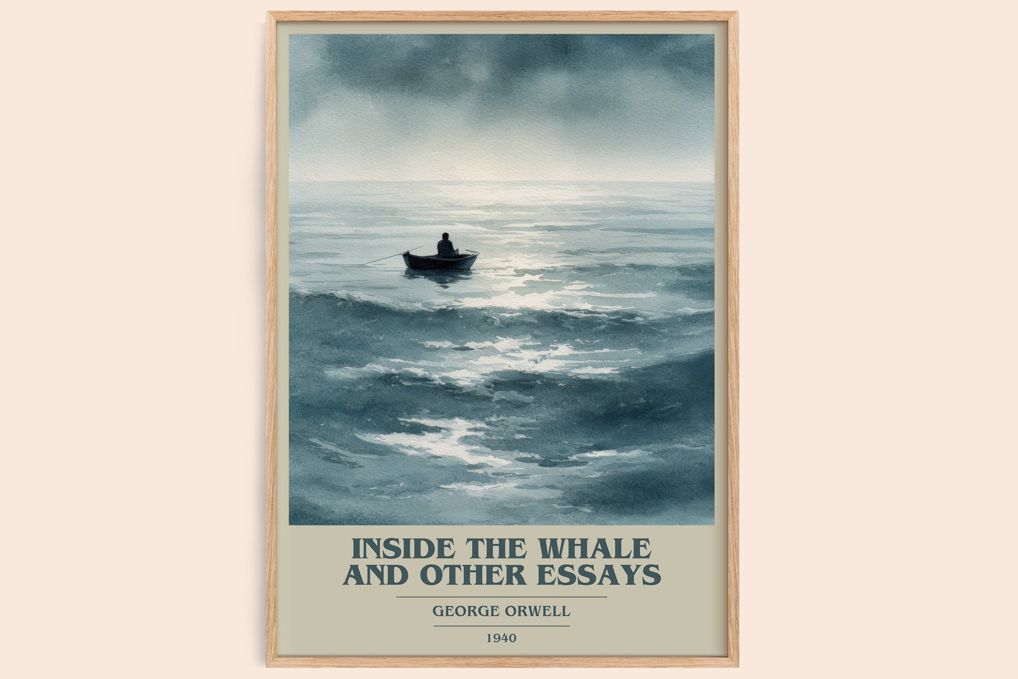 Inside the Whale and Other Essays Book Cover Poster by George Orwell
