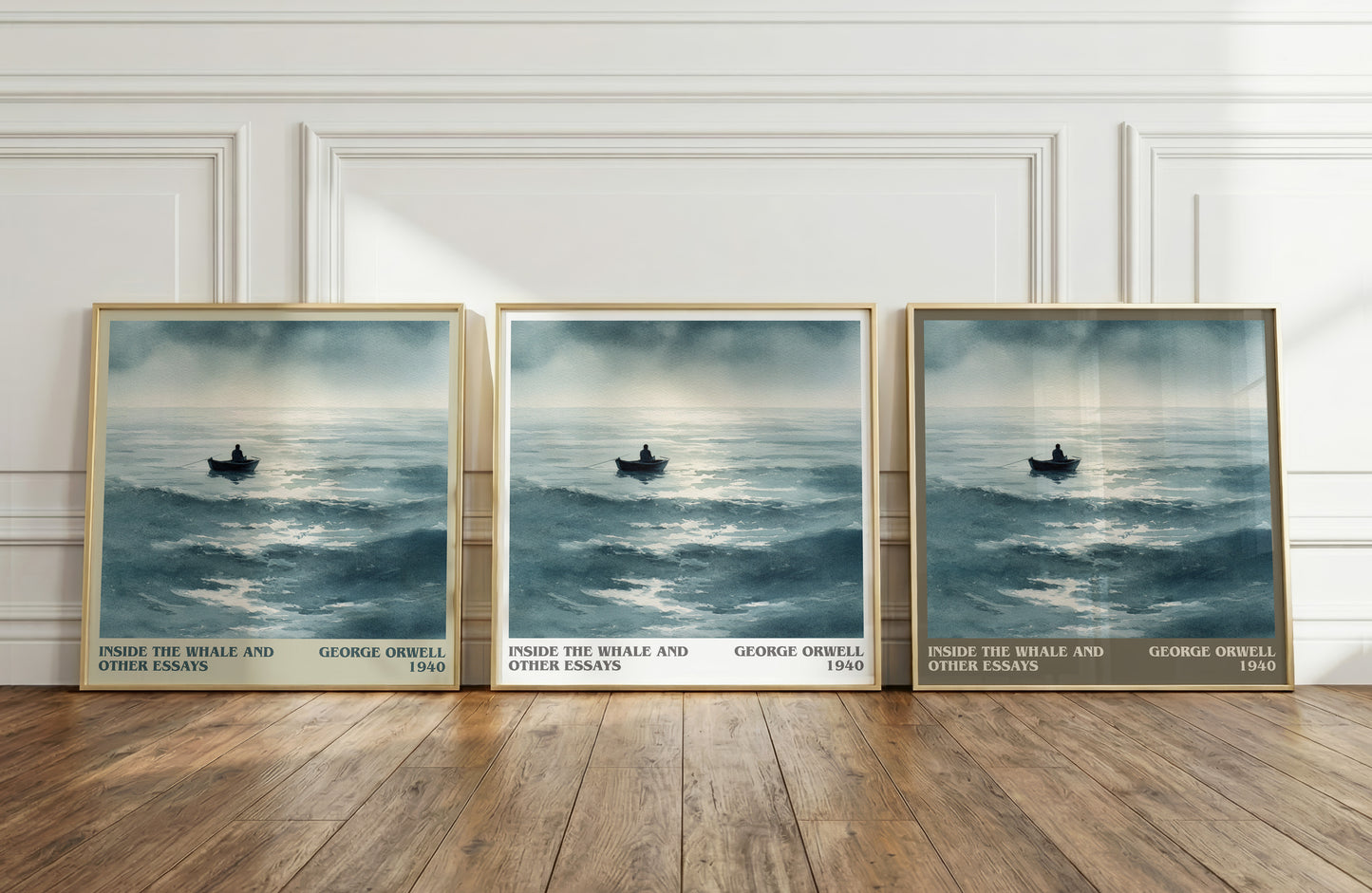 Inside the Whale and Other Essays literary art print colour and style options – George Orwell book art