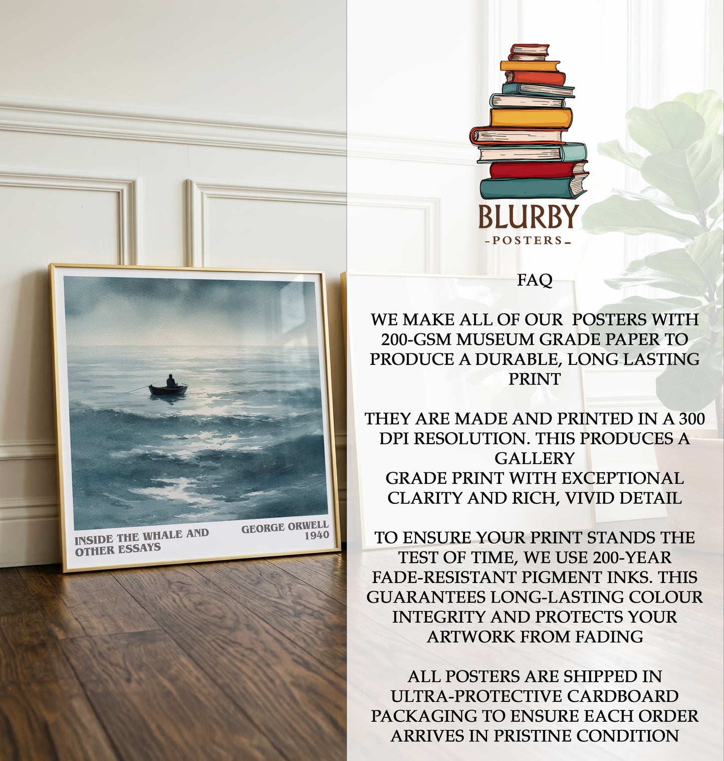 Inside the Whale and Other Essays Literary Art Print by George Orwell