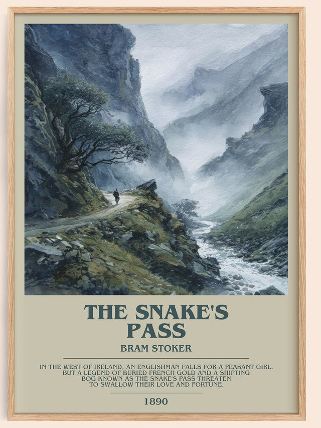 The Snake's Pass Bookish Wall Art by Bram Stoker