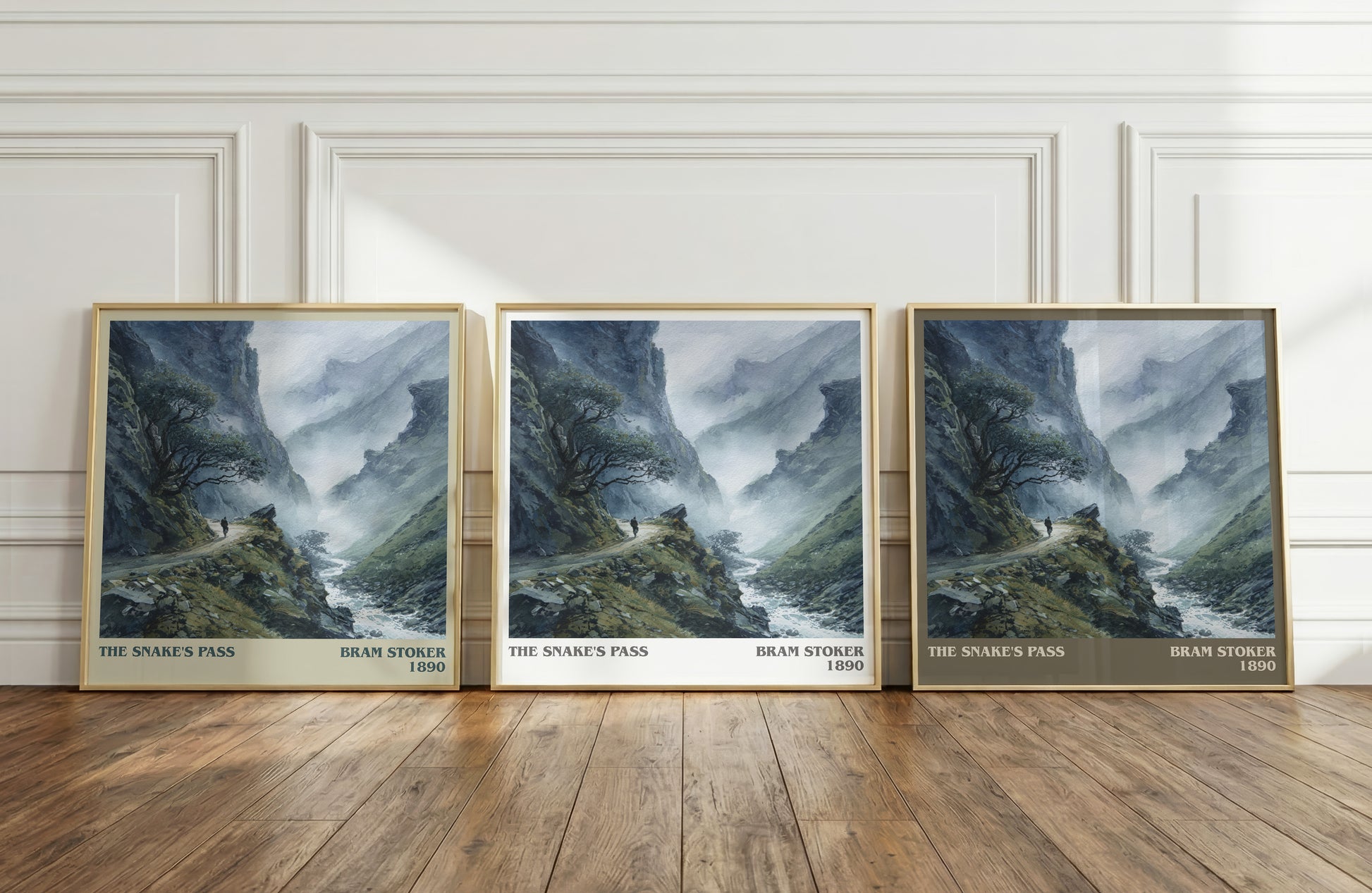 The Snake's Pass literary art print colour and style options – Bram Stoker book art
