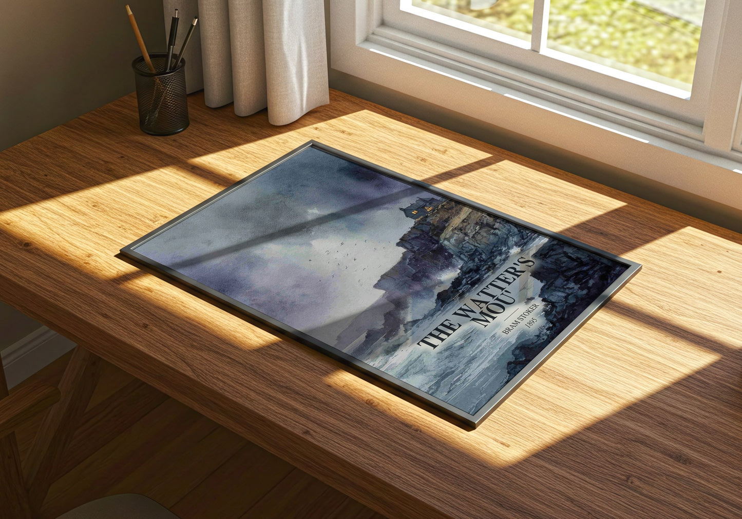 The Watter'S Mou' watercolour book poster framed on wall – classic literature wall art