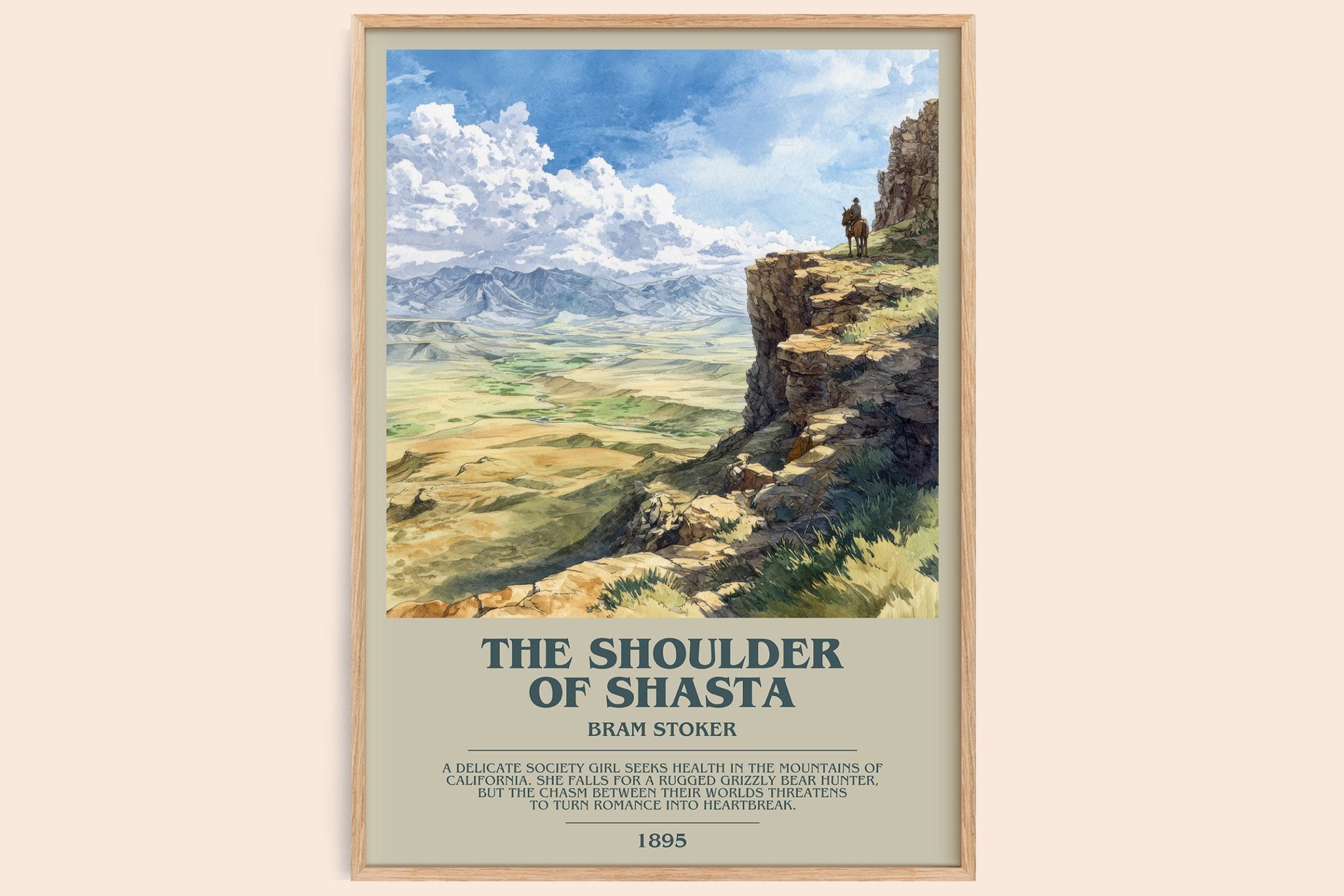 The Shoulder of Shasta Bookish Wall Art by Bram Stoker