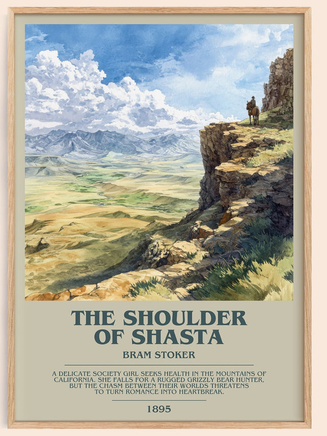 The Shoulder of Shasta Bookish Wall Art by Bram Stoker