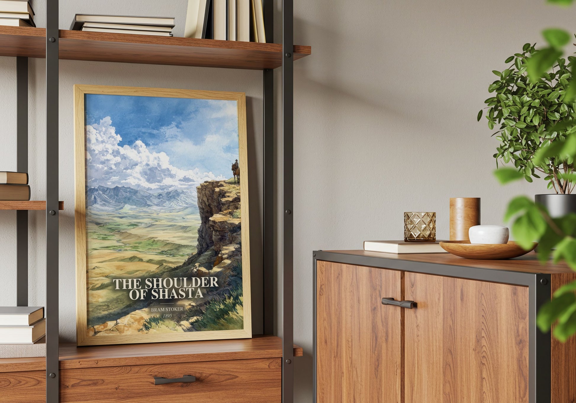 The Shoulder Of Shasta book watercolour illustration paper finish options – matte satin gloss