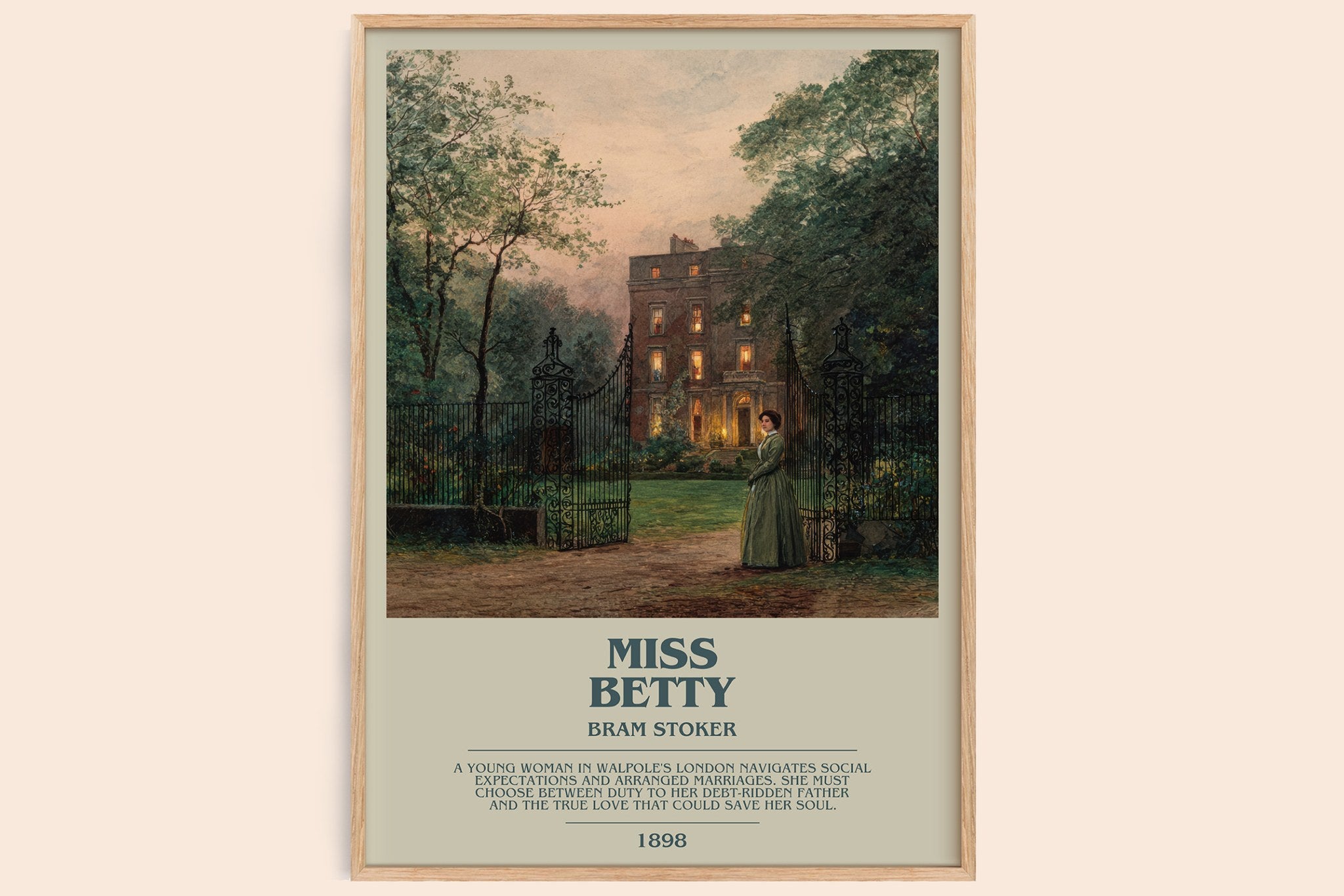 Miss Betty Bookish Wall Art by Bram Stoker