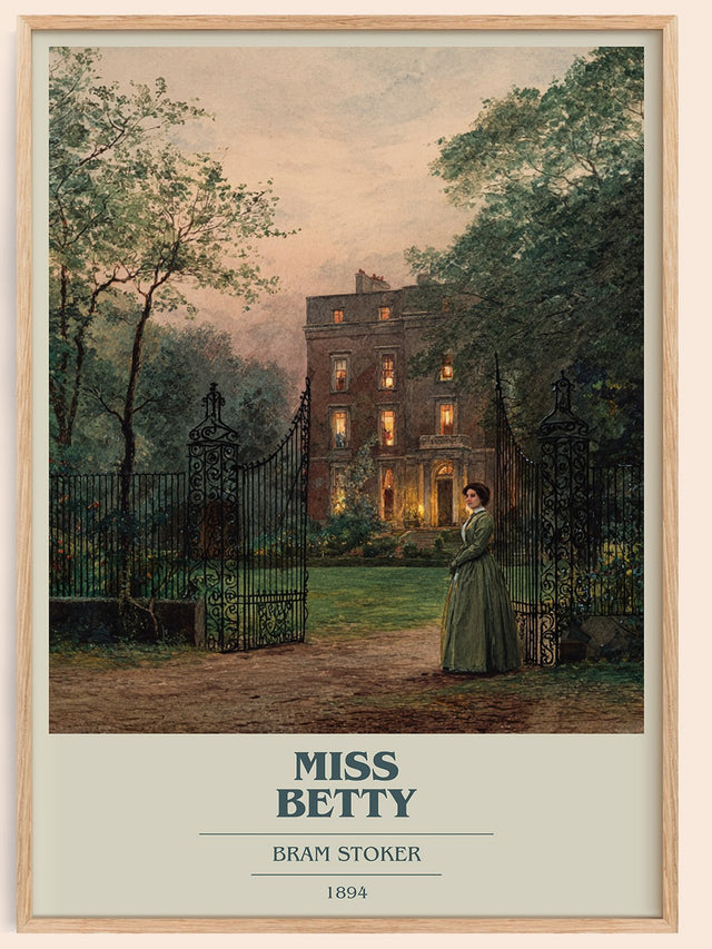 Miss Betty Book Cover Poster by Bram Stoker