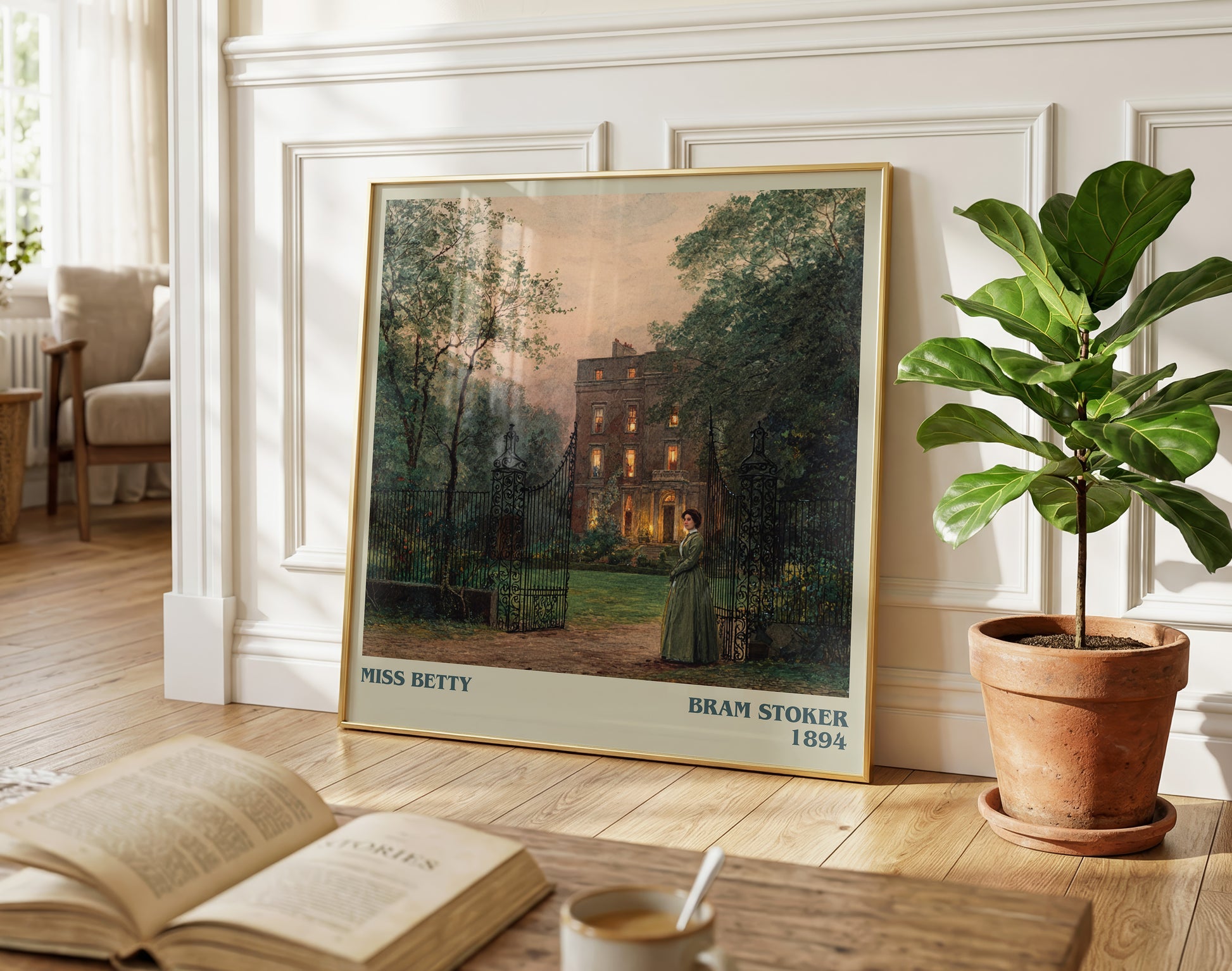 Miss Betty literary poster paired in gallery wall – literary art prints