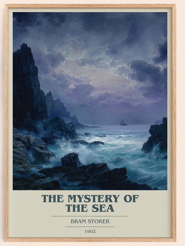The Mystery Of The Sea Book Cover Poster by Bram Stoker