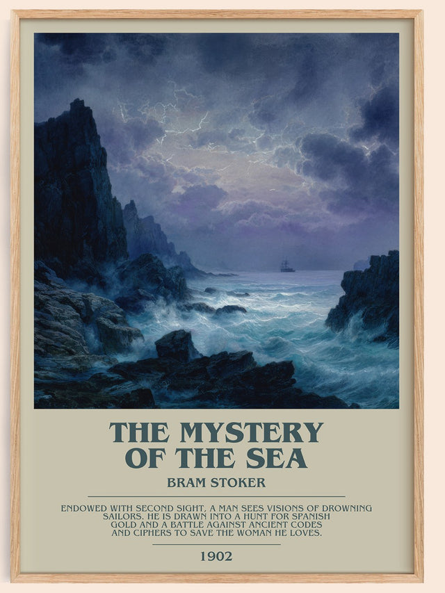 The Mystery Of The Sea Bookish Wall Art by Bram Stoker