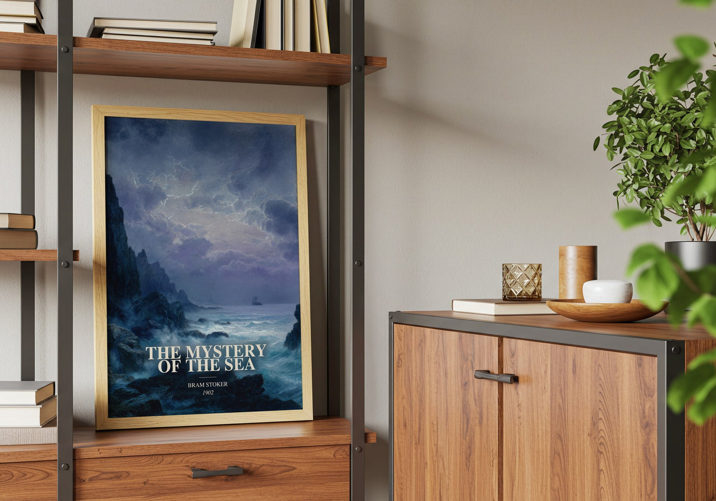 The Mystery Of The Sea book watercolour illustration paper finish options – matte satin gloss