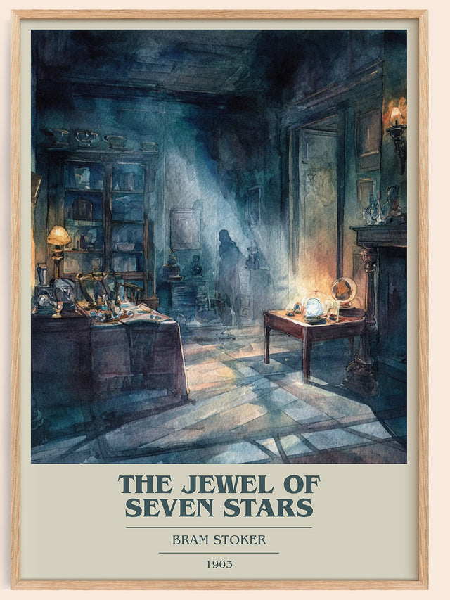 The Jewel Of Seven Stars Book Cover Poster by Bram Stoker