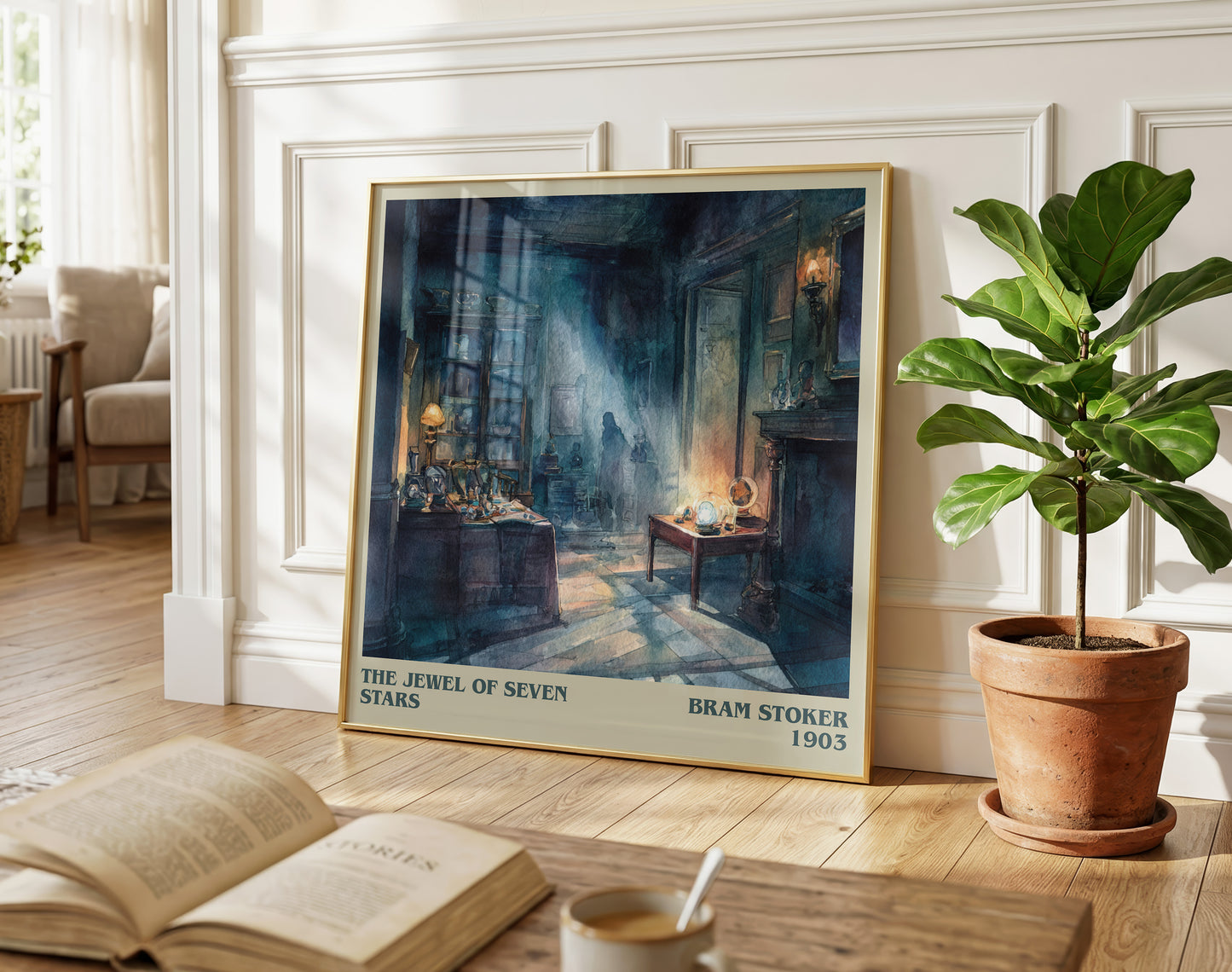 The Jewel Of Seven Stars literary poster paired in gallery wall – literary art prints