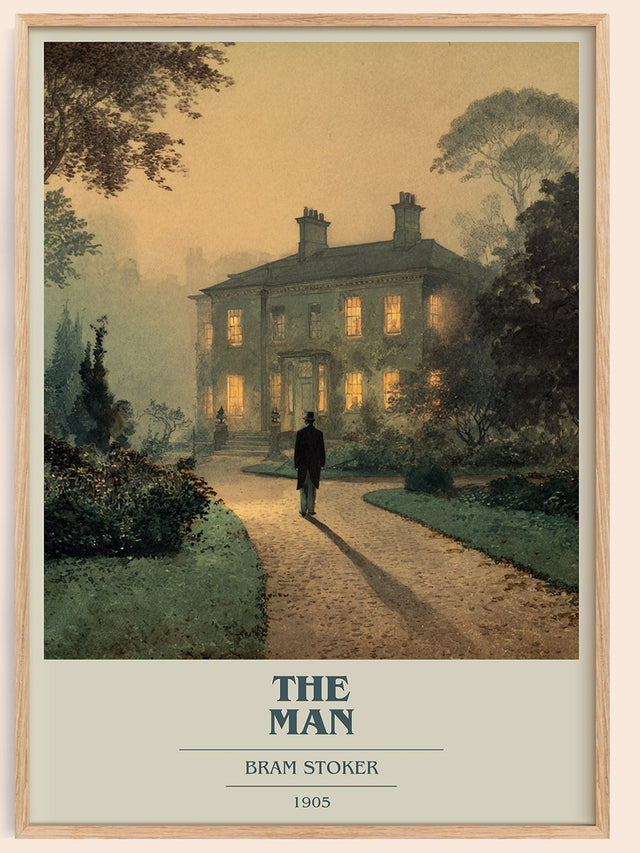 The Man Book Cover Poster by Bram Stoker