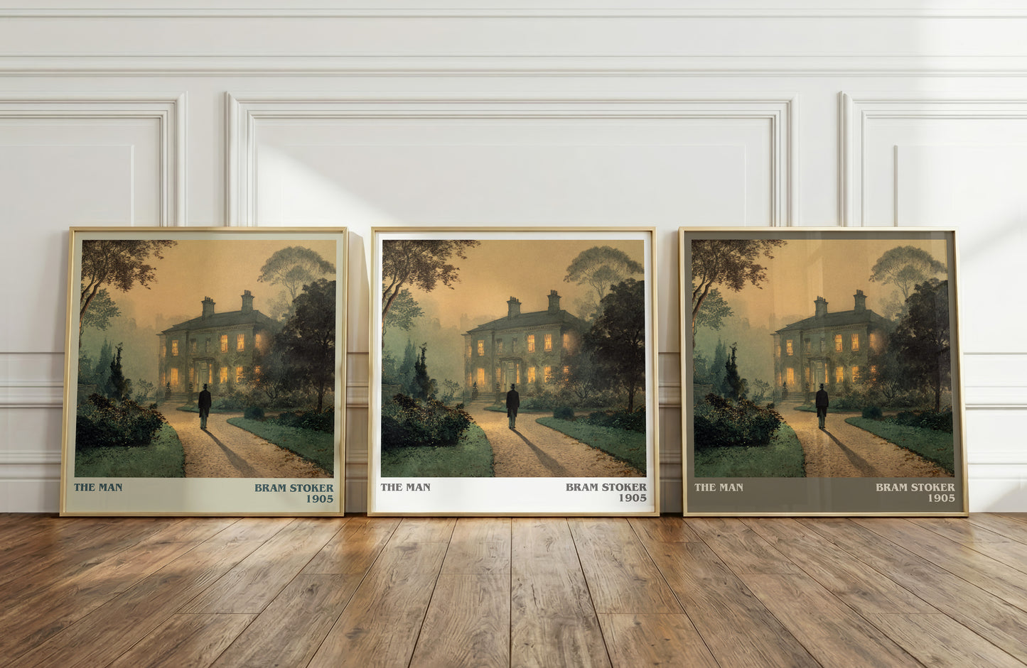 The Man literary print framed by window – literary home decor