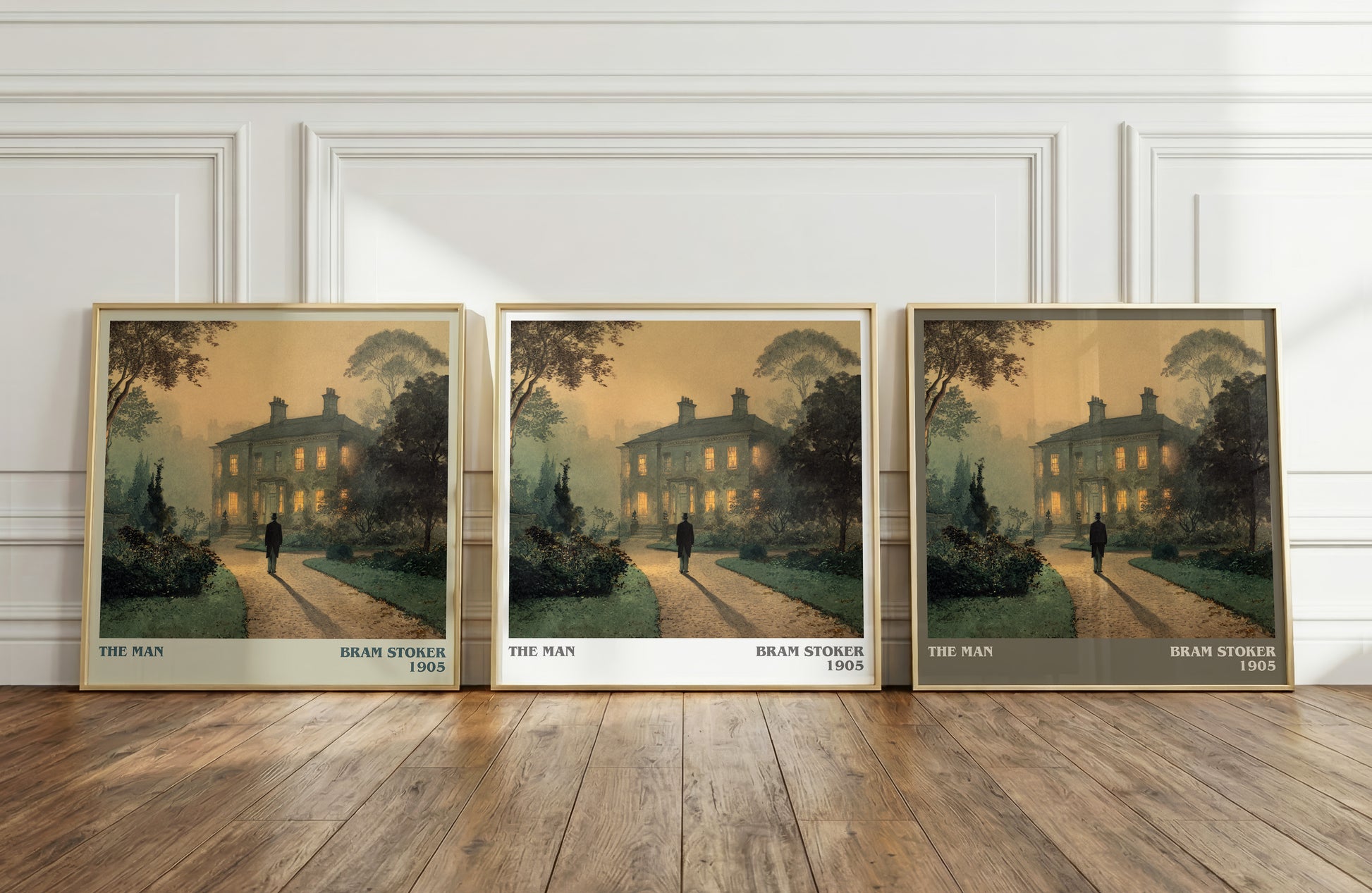 The Man literary print framed by window – literary home decor