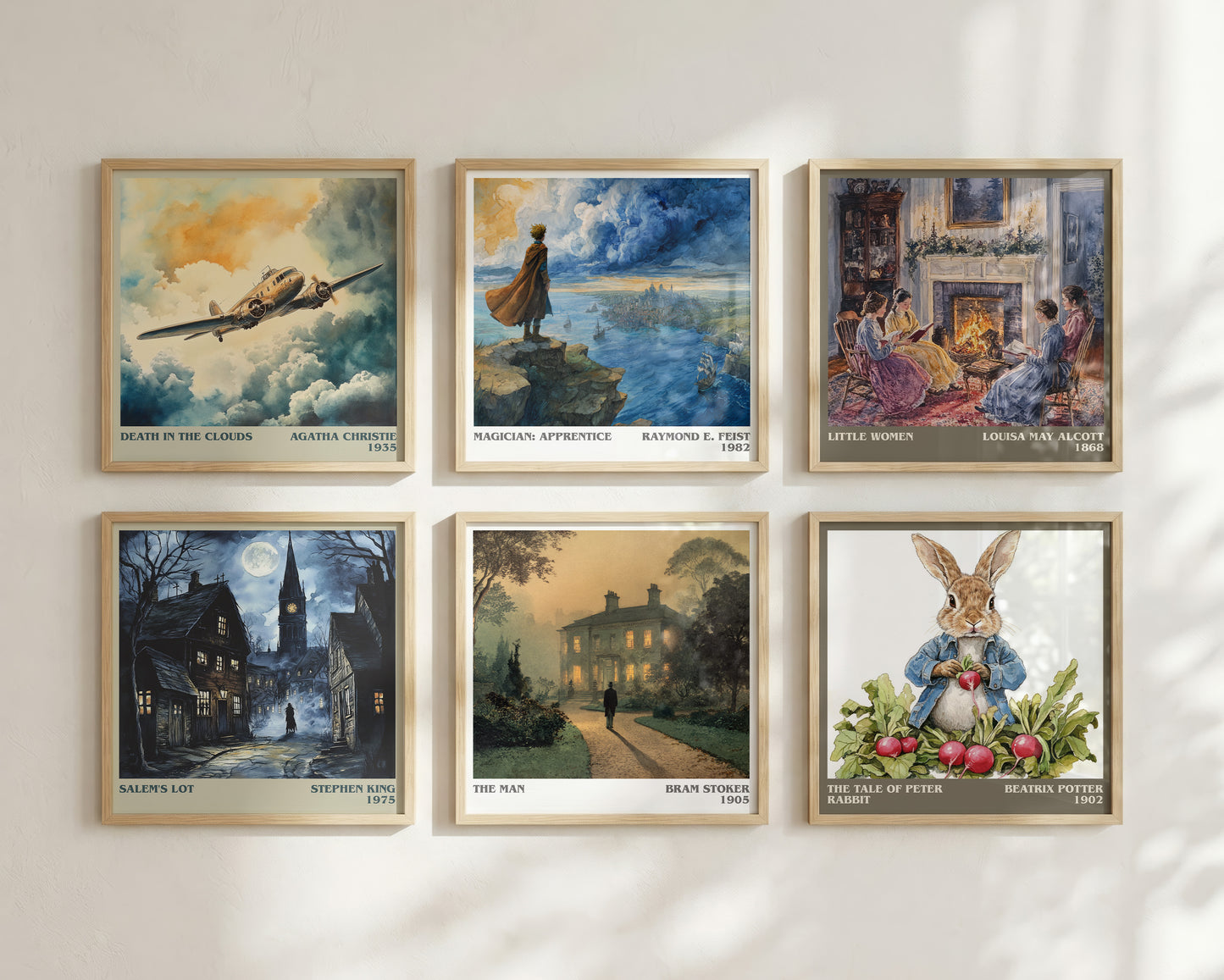 The Man literary book poster framed on wall – gothic wall art