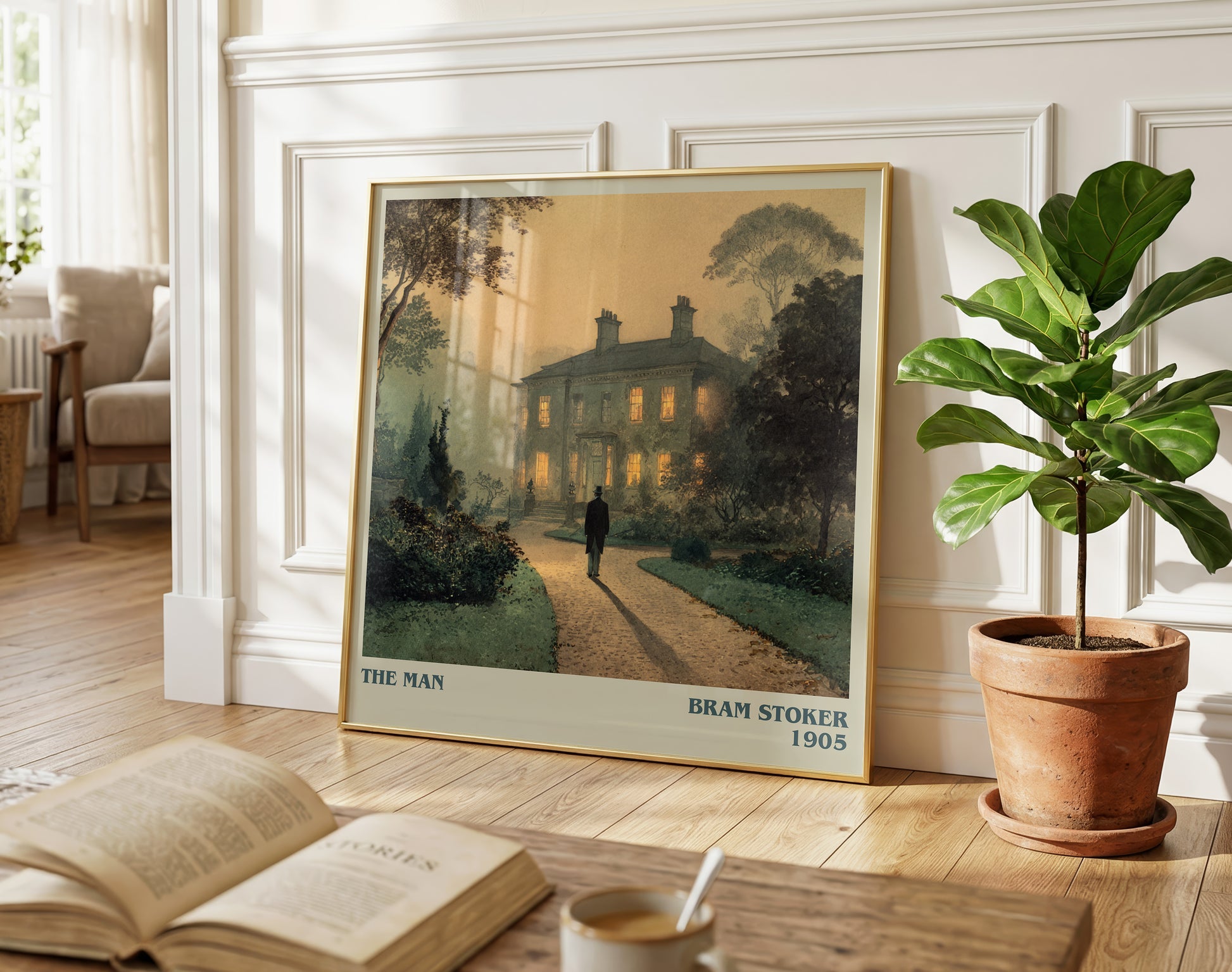 The Man literary poster paired in gallery wall – literary art prints