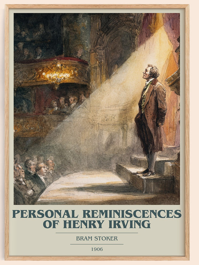 Personal Reminiscences of Henry Irving Book Cover Poster by B. Stoker