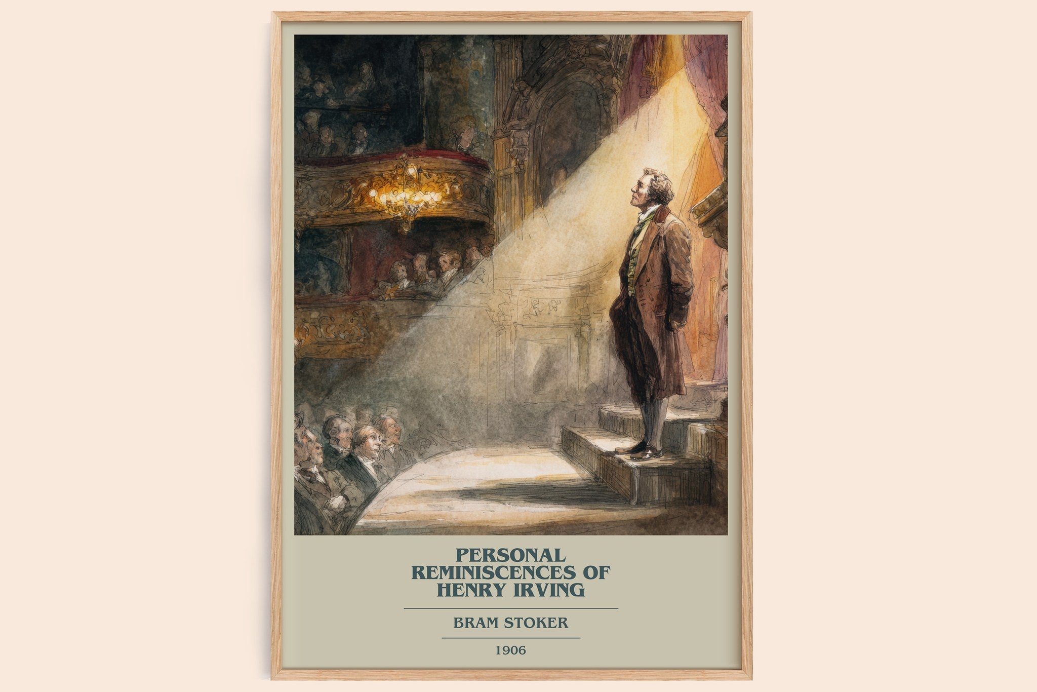 Personal Reminiscences of Henry Irving Book Cover Poster by B. Stoker