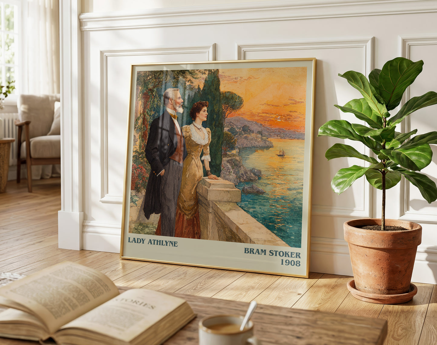 Lady Athlyne literary poster paired in gallery wall – literary art prints