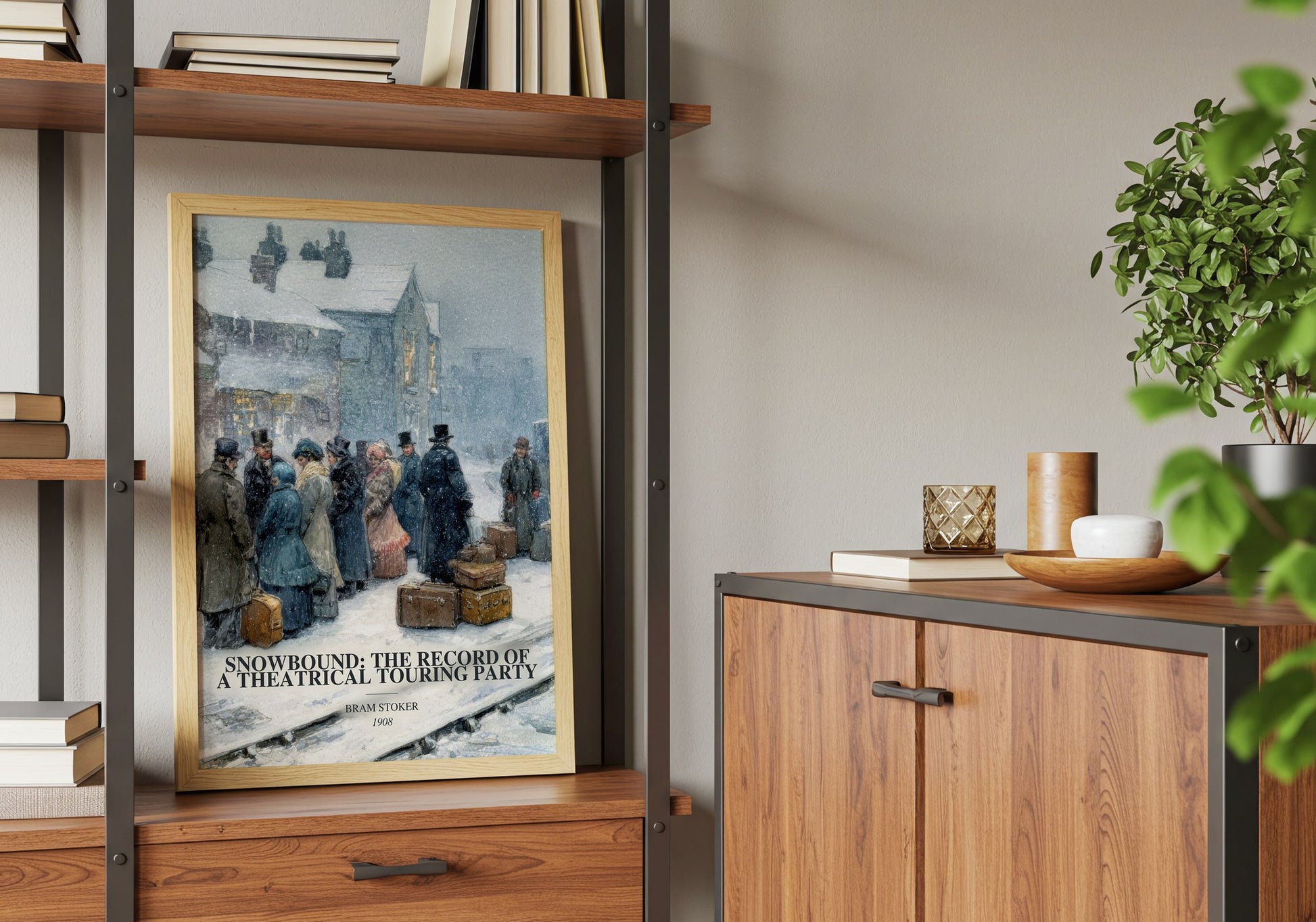 Snowbound: The Record Of A Theatrical Touring Party book watercolour illustration paper finish options – matte satin gloss