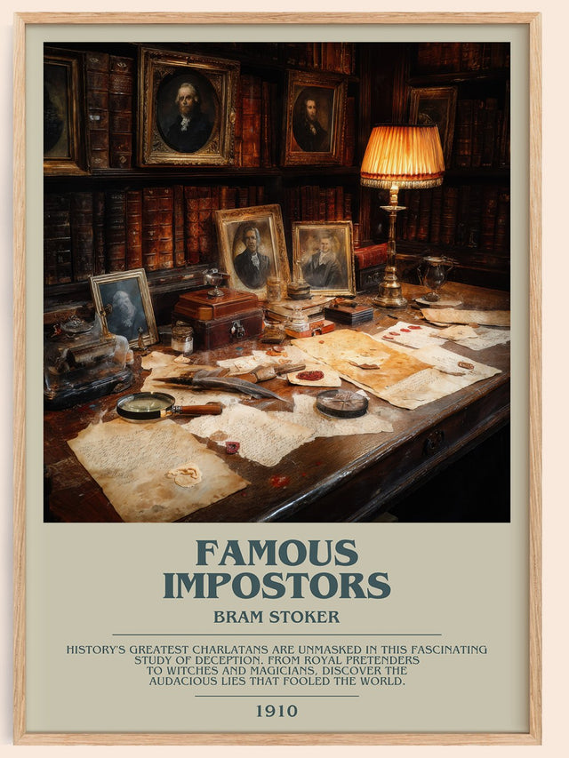 Famous Impostors Bookish Wall Art by Bram Stoker