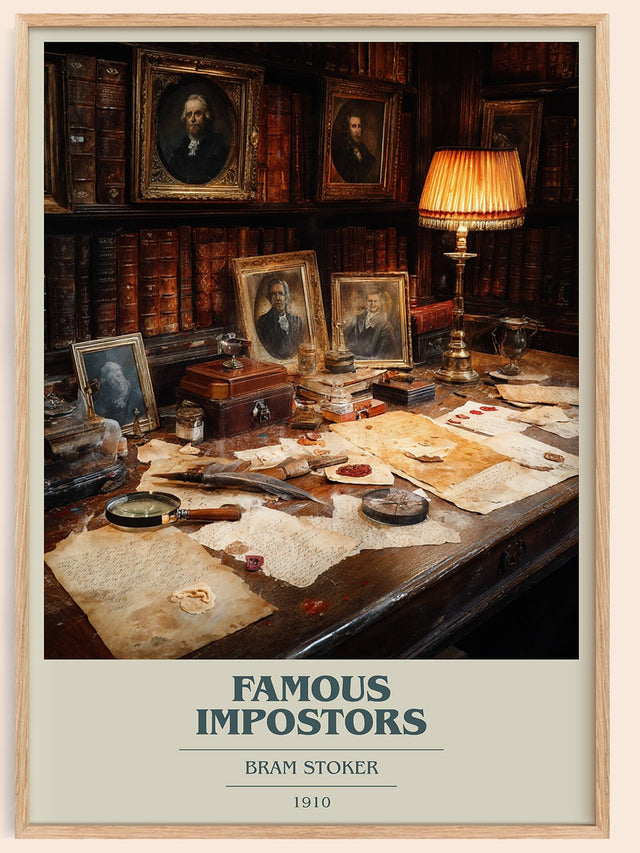 Famous Impostors Book Cover Poster by Bram Stoker