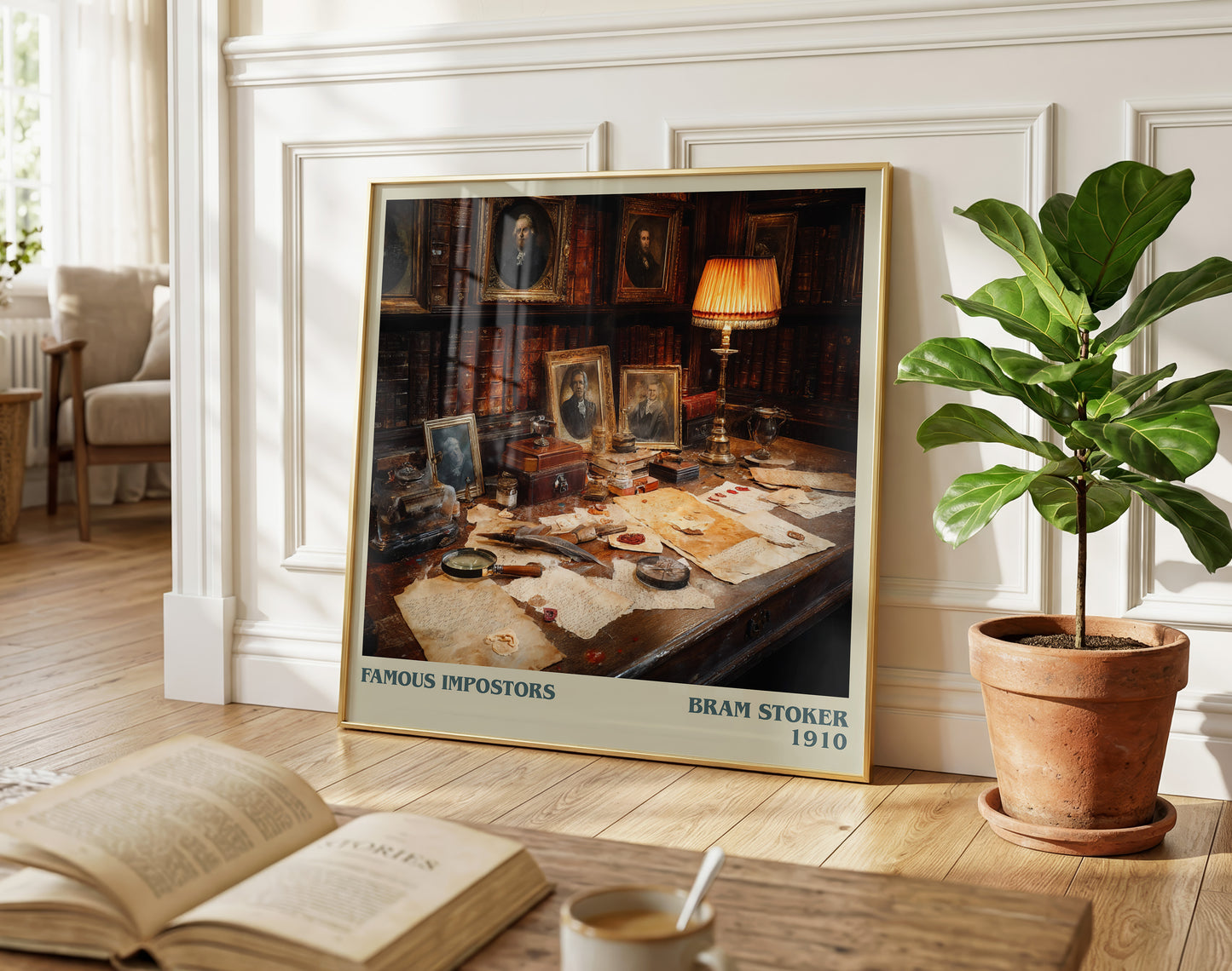 Famous Impostors literary poster paired in gallery wall – literary art prints