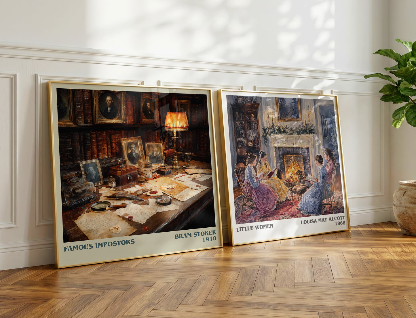 Famous Impostors book poster packaging – museum-quality print rolled in protective tube
