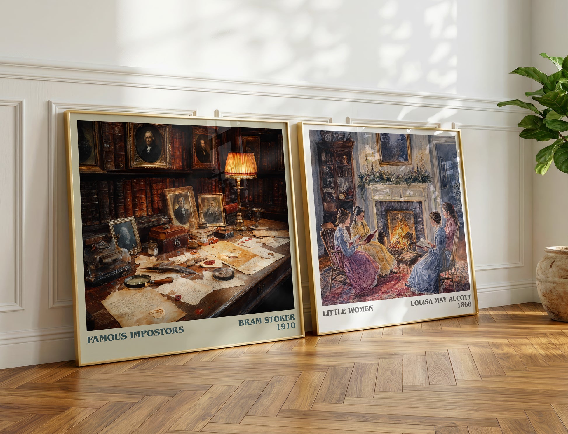 Famous Impostors book poster packaging – museum-quality print rolled in protective tube